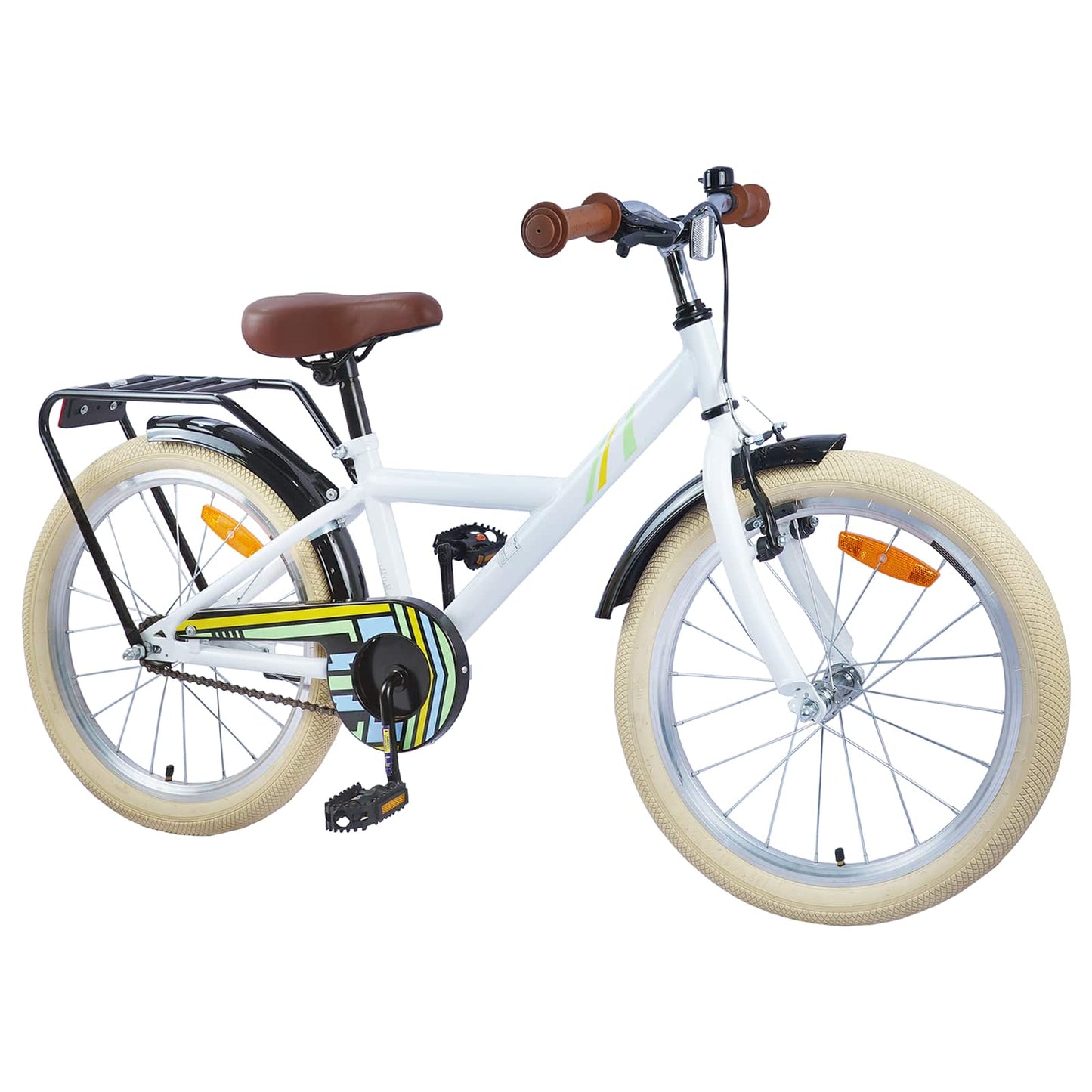 Kids Bike 24 Inches for 8-12 Years Old White