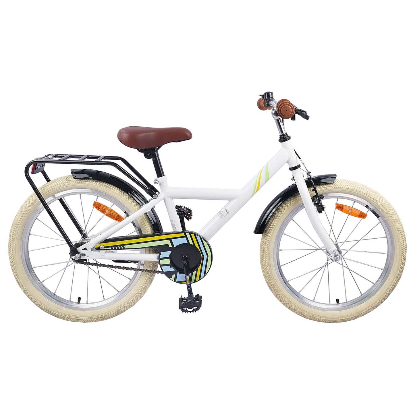 Kids Bike 24 Inches for 8-12 Years Old White