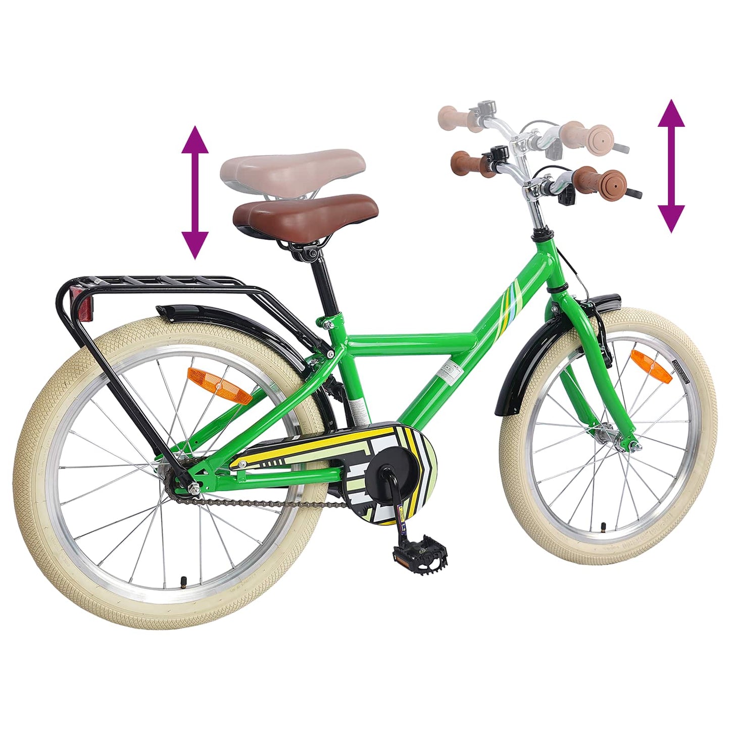 Kids Bike 20 Inches for 6-11 Years Old Green