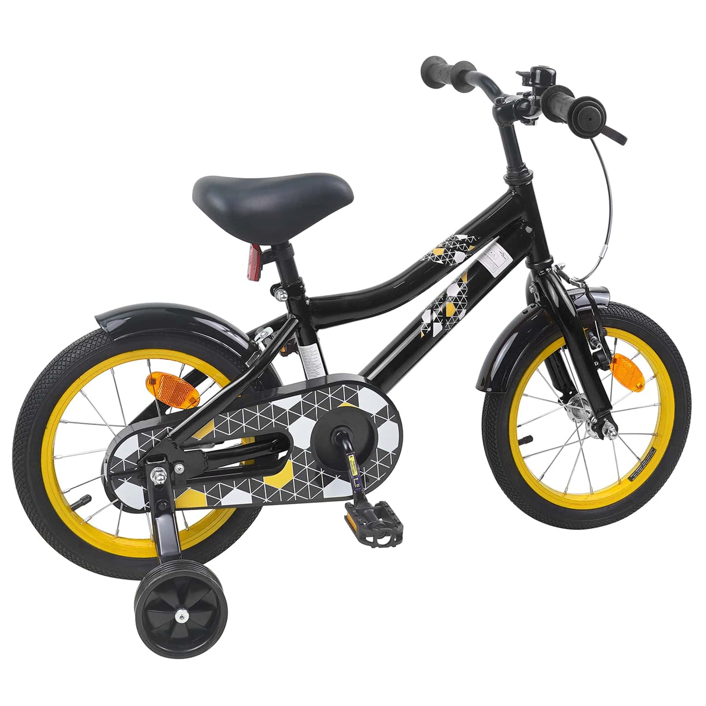Kids Bike 12 Inches for 2-4 Years Old Black