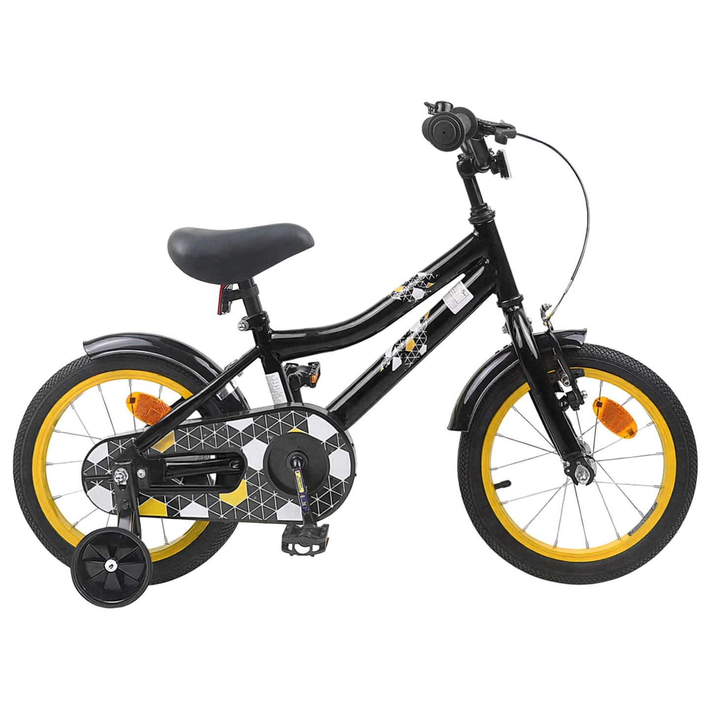 Kids Bike 12 Inches for 2-4 Years Old Black