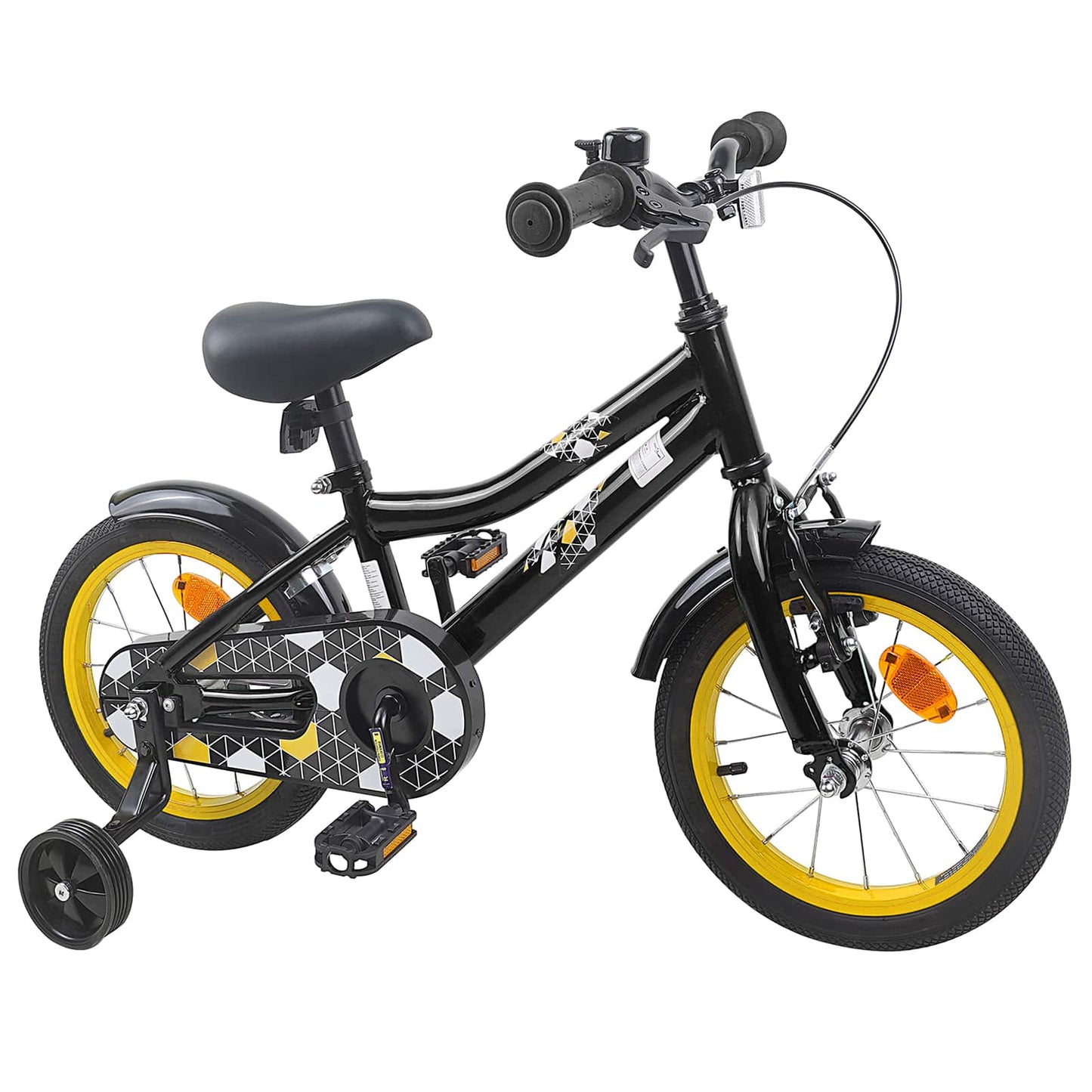 Kids Bike 14 Inches for 3-5 Years Old Black