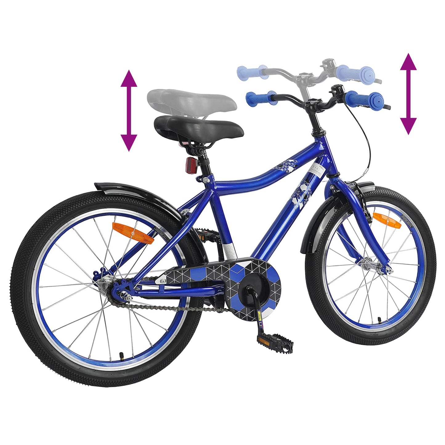 Kids Bike 20 Inches for 6-11 Years Old Dark Blue