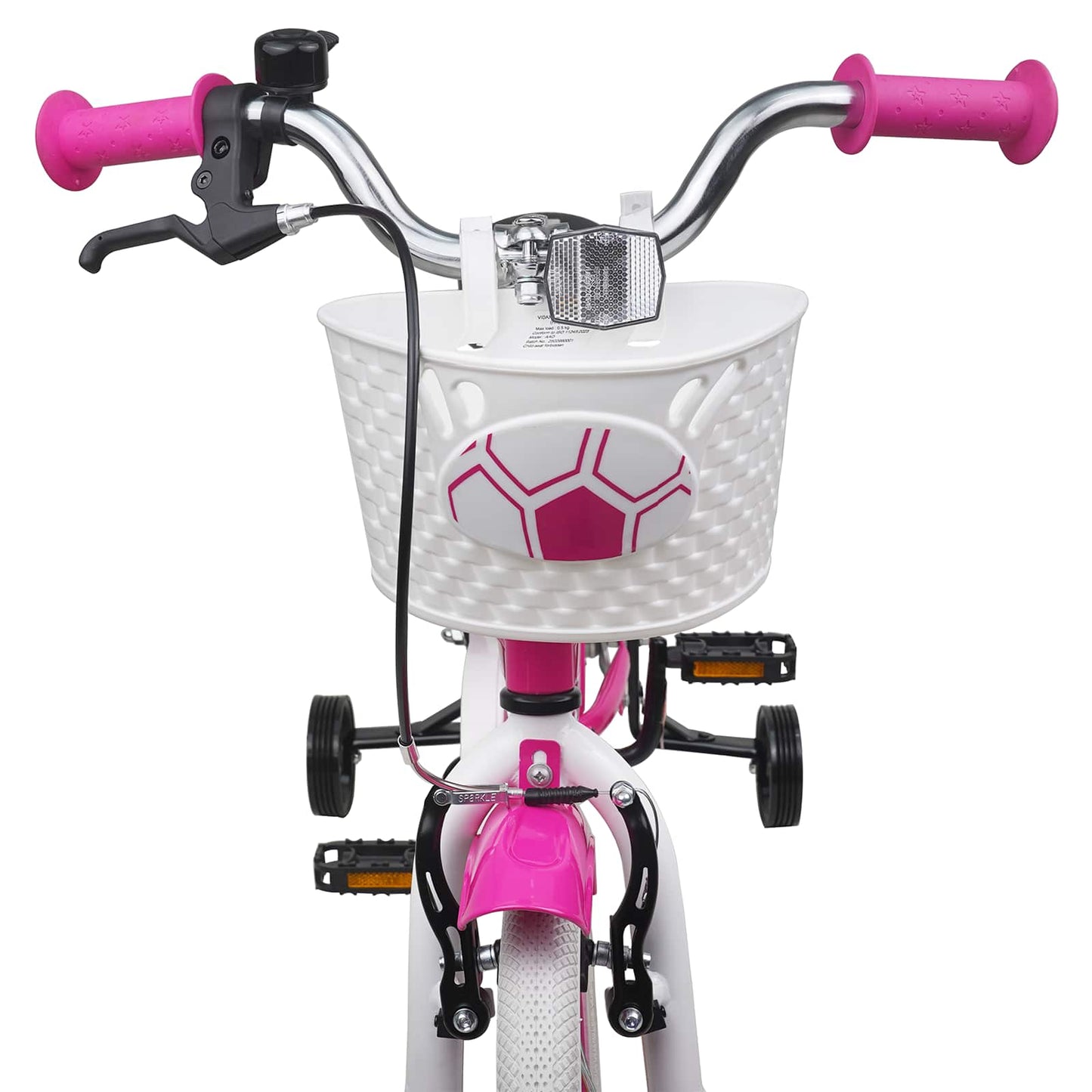 Kids Bike 12 Inches for 2-4 Years Old Pink