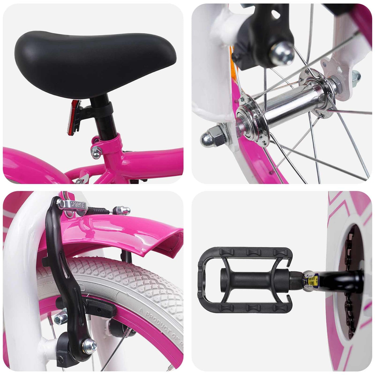 Kids Bike 16 Inches for 4-6 Years Old Pink