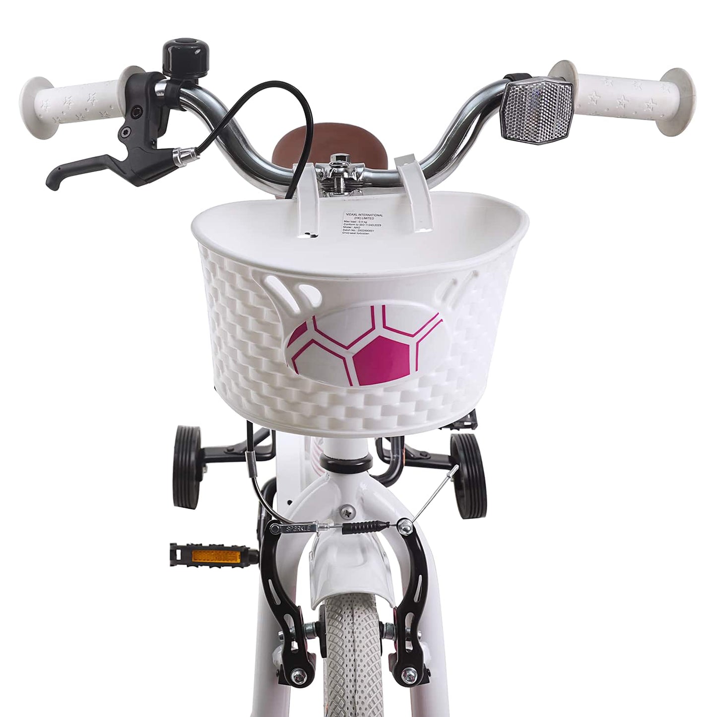 Kids Bike 14 Inches for 3-5 Years Old White