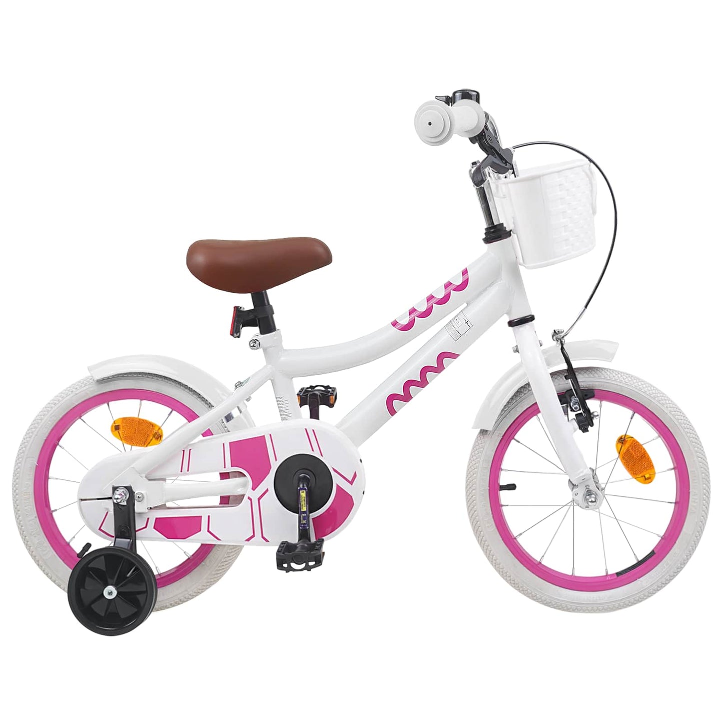 Kids Bike 14 Inches for 3-5 Years Old White