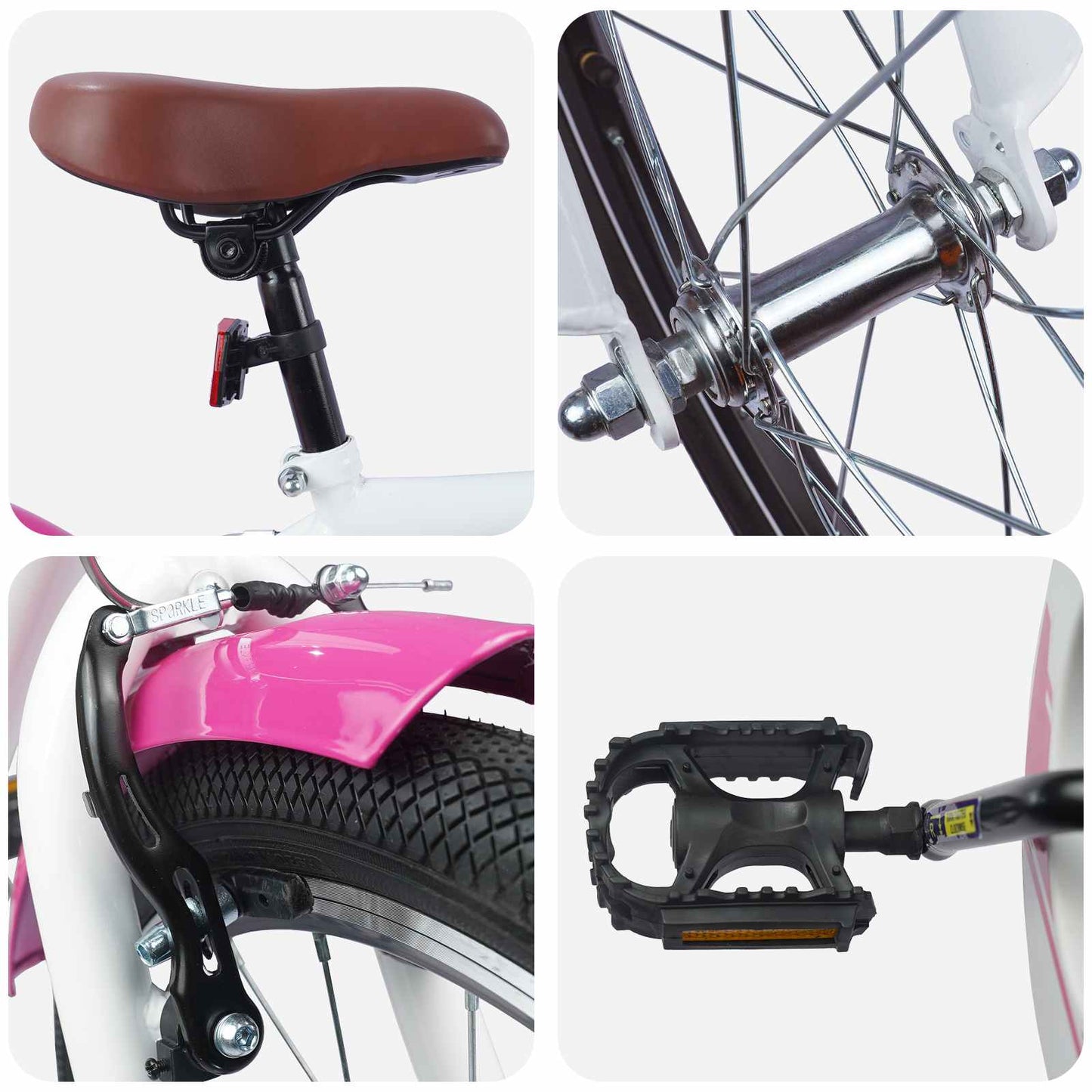 Kids Bike 24'' for 8-12 Years Old Pink