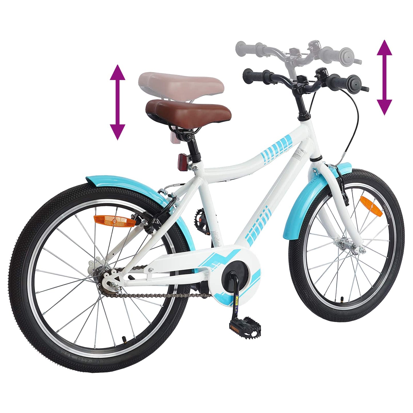 Kids Bike 20'' for 6-11 Years Old Light Blue