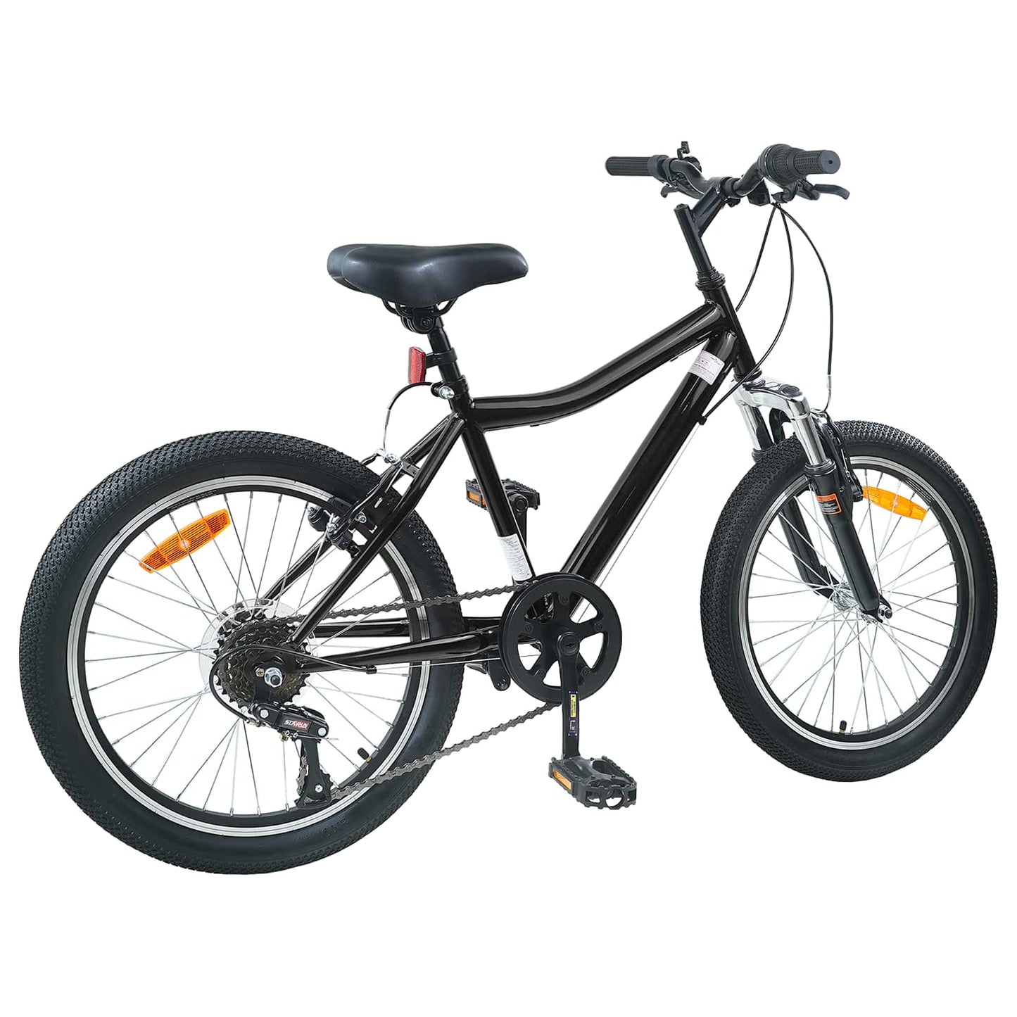 Kids Bike 20'' 6-Speed for 6-11 Years Old Black
