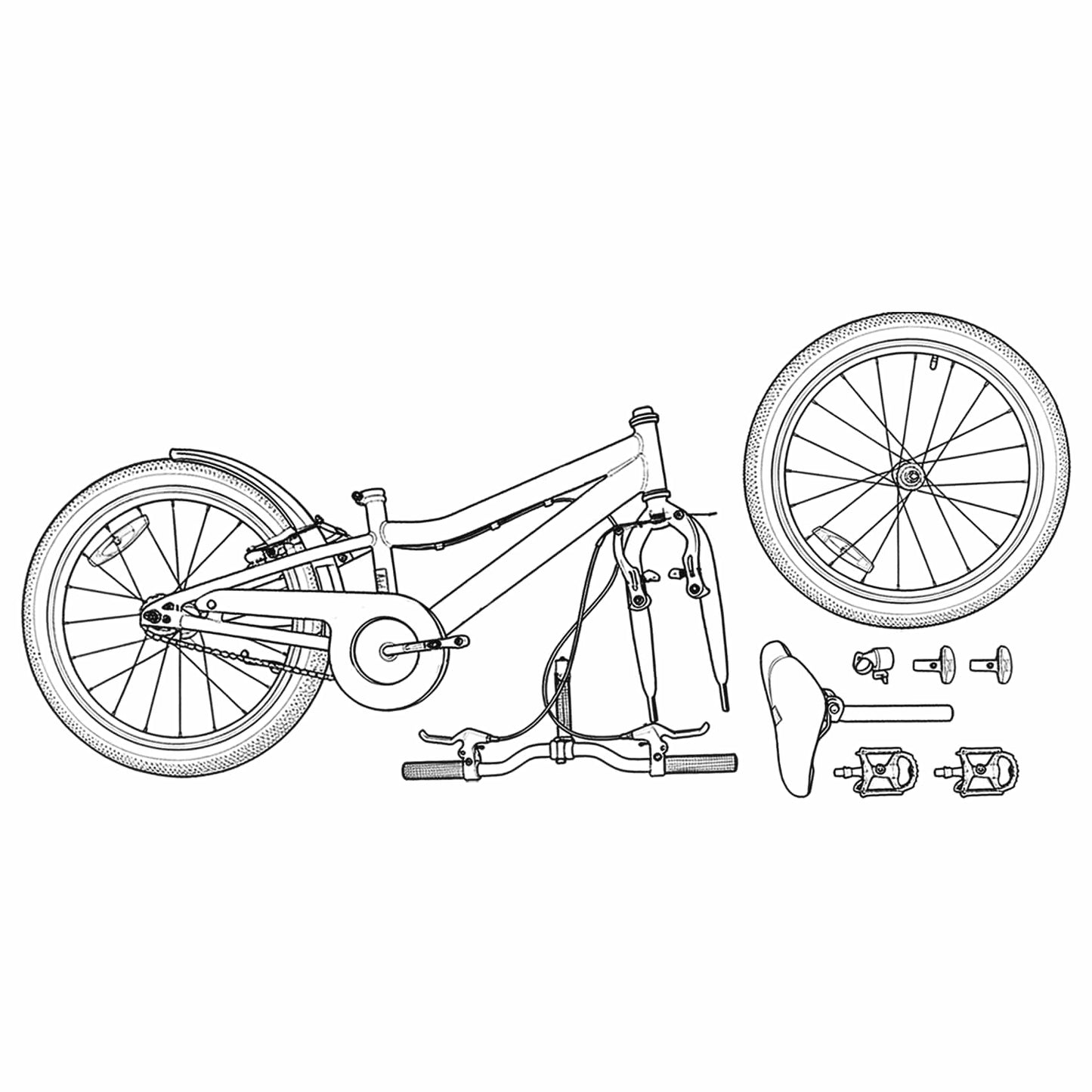 Kids Bike 20'' 6-Speed for 6-11 Years Old Black