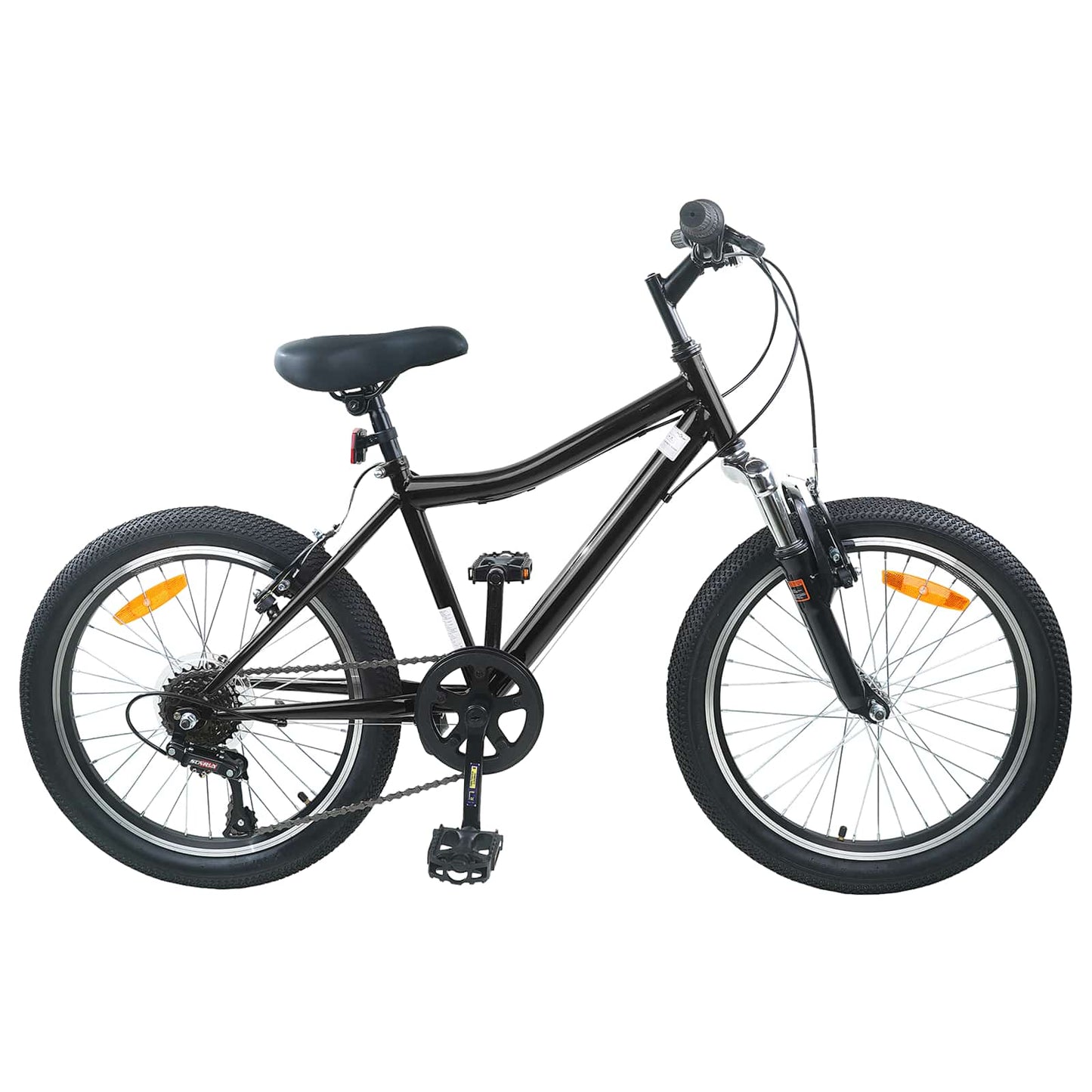Kids Bike 20'' 6-Speed for 6-11 Years Old Black