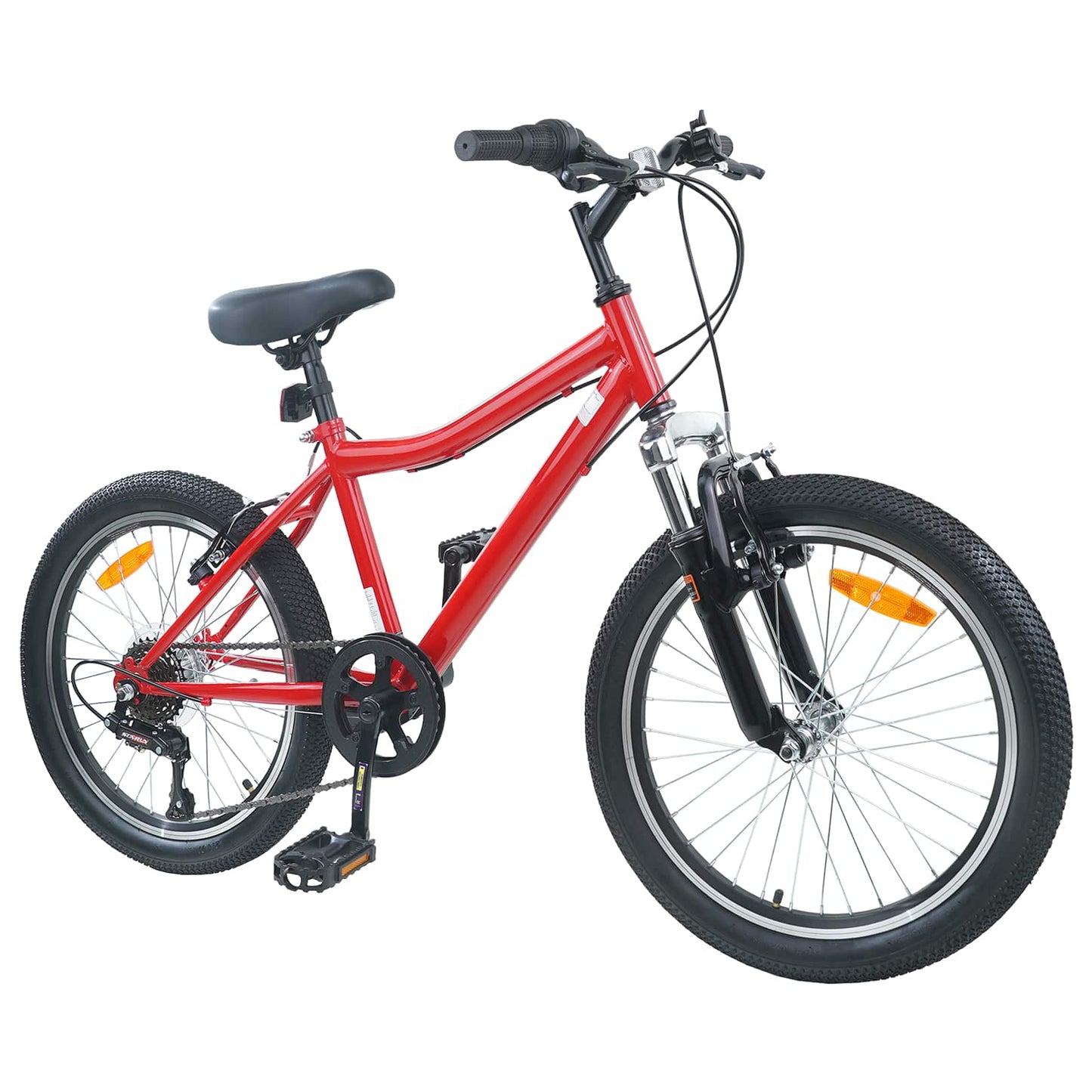 Kids Bike 20'' 6-Speed for 6-11 Years Old Red