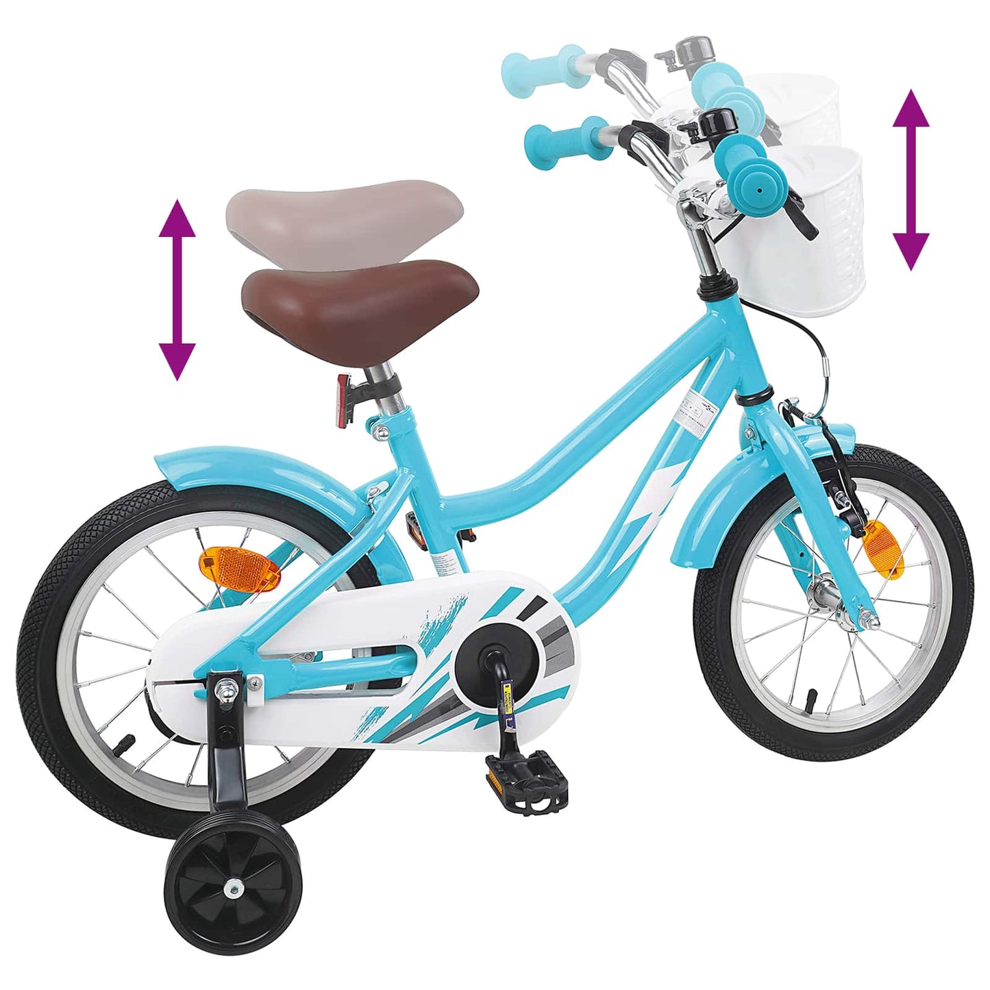 Kids Bike 16 Inches for 4-6 Years Old Light Blue