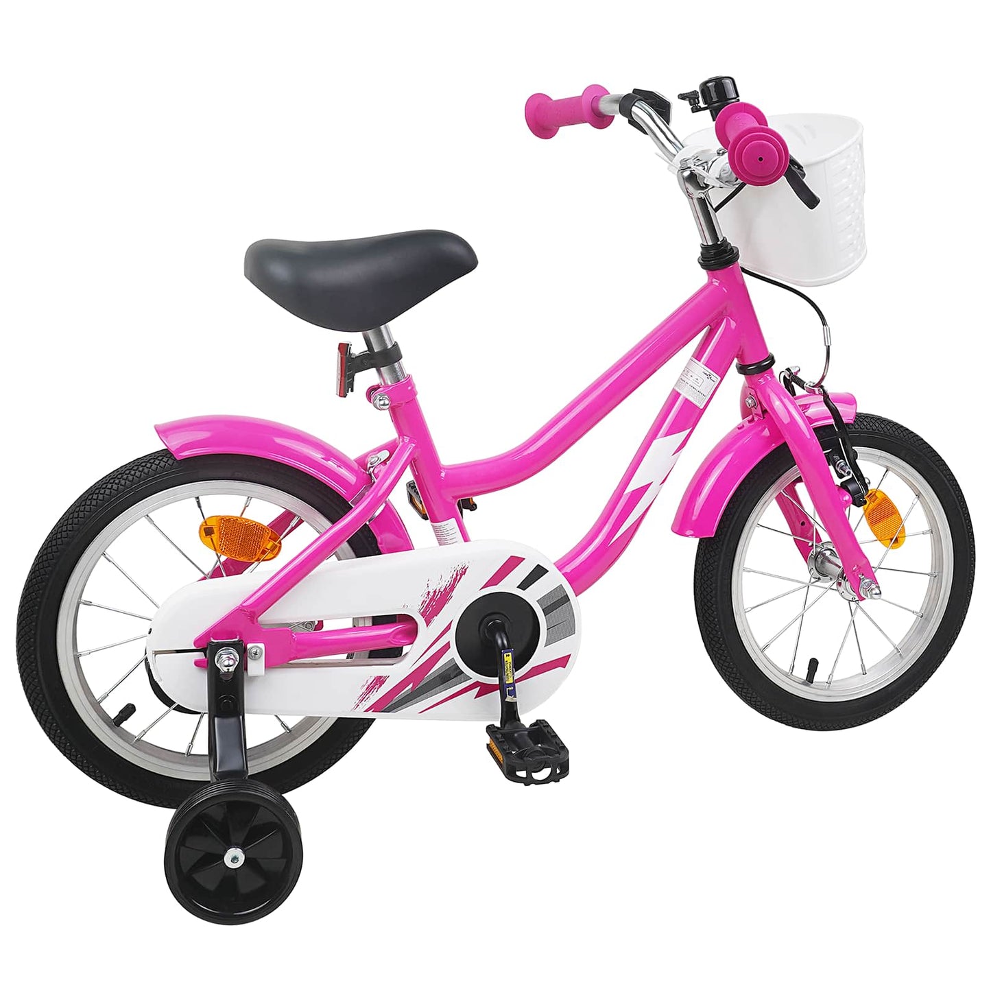 Kids Bike 14 Inches for 3-5 Years Old Dark Pink