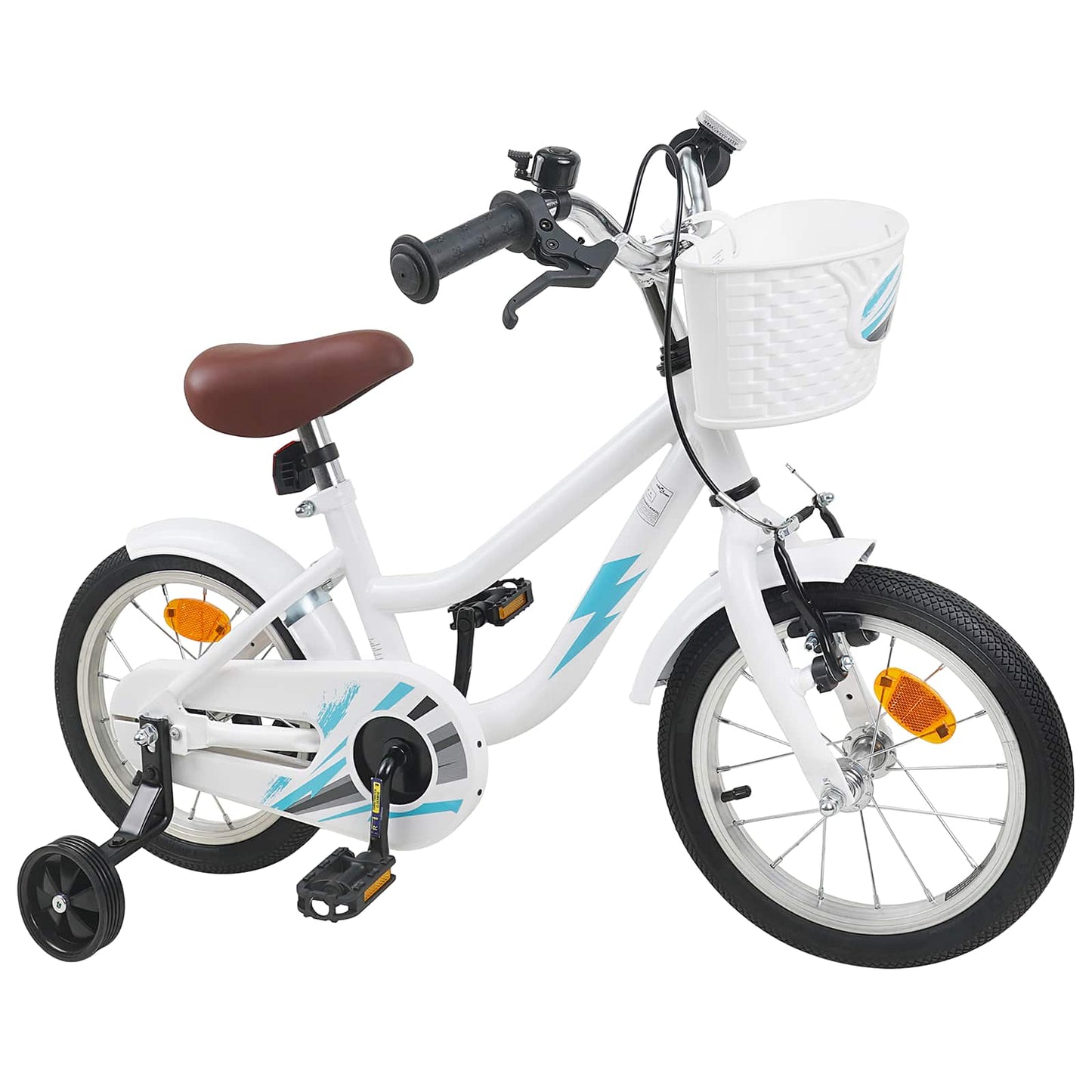 Kids Bike 14 Inches for 3-5 Years Old White