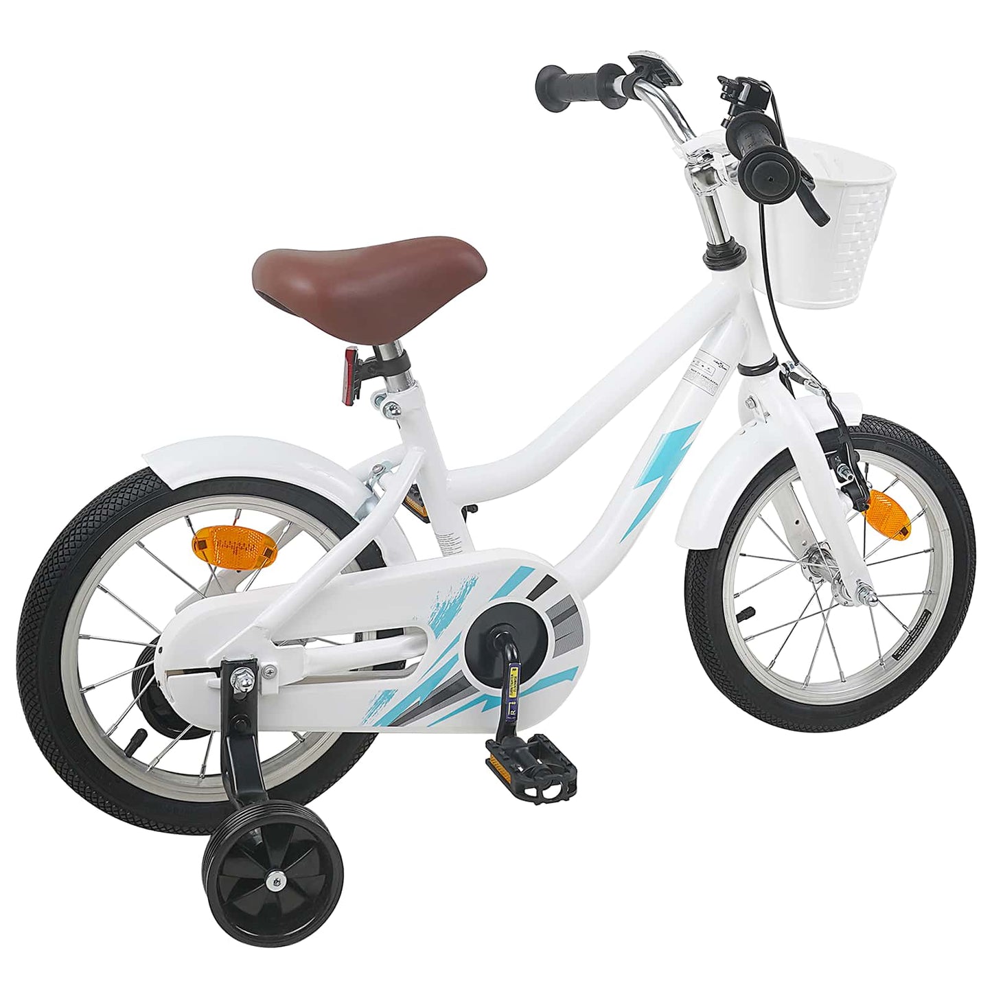 Kids Bike 14 Inches for 3-5 Years Old White