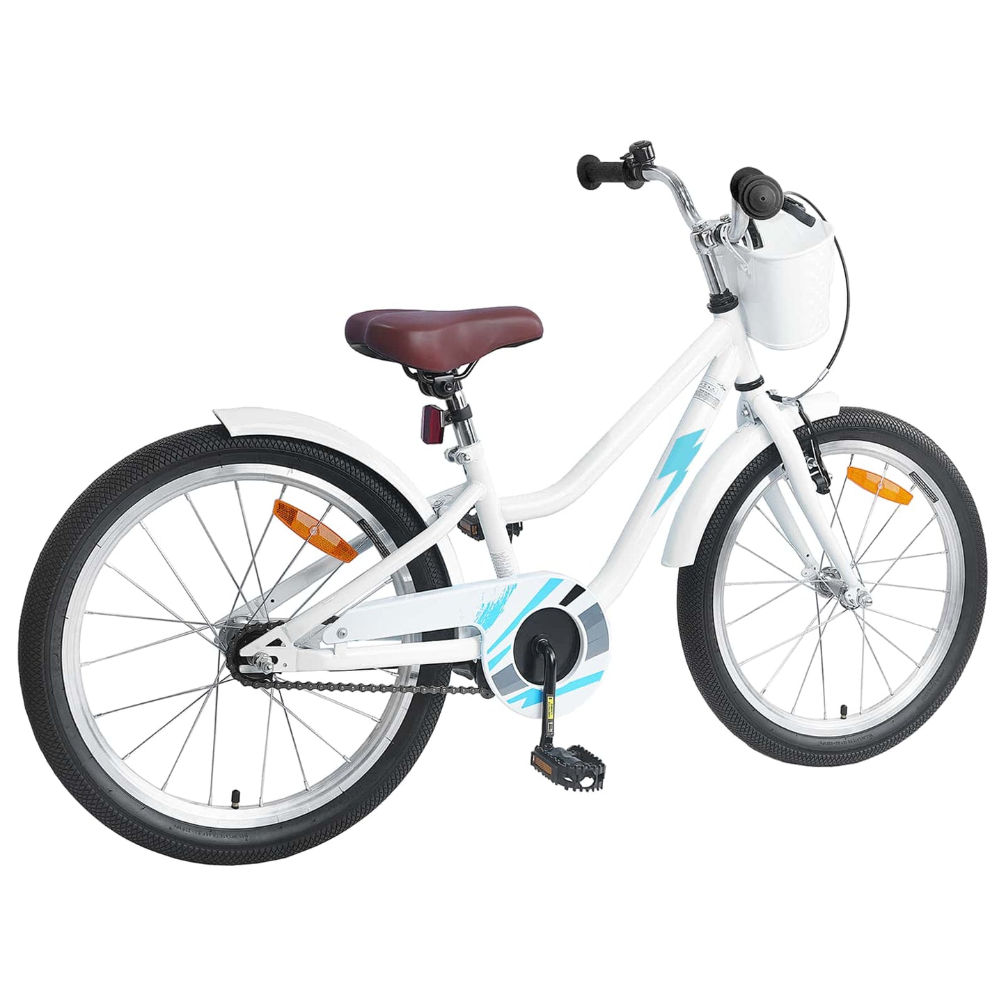 Kids Bike 20 Inches for 6-11 Years Old White