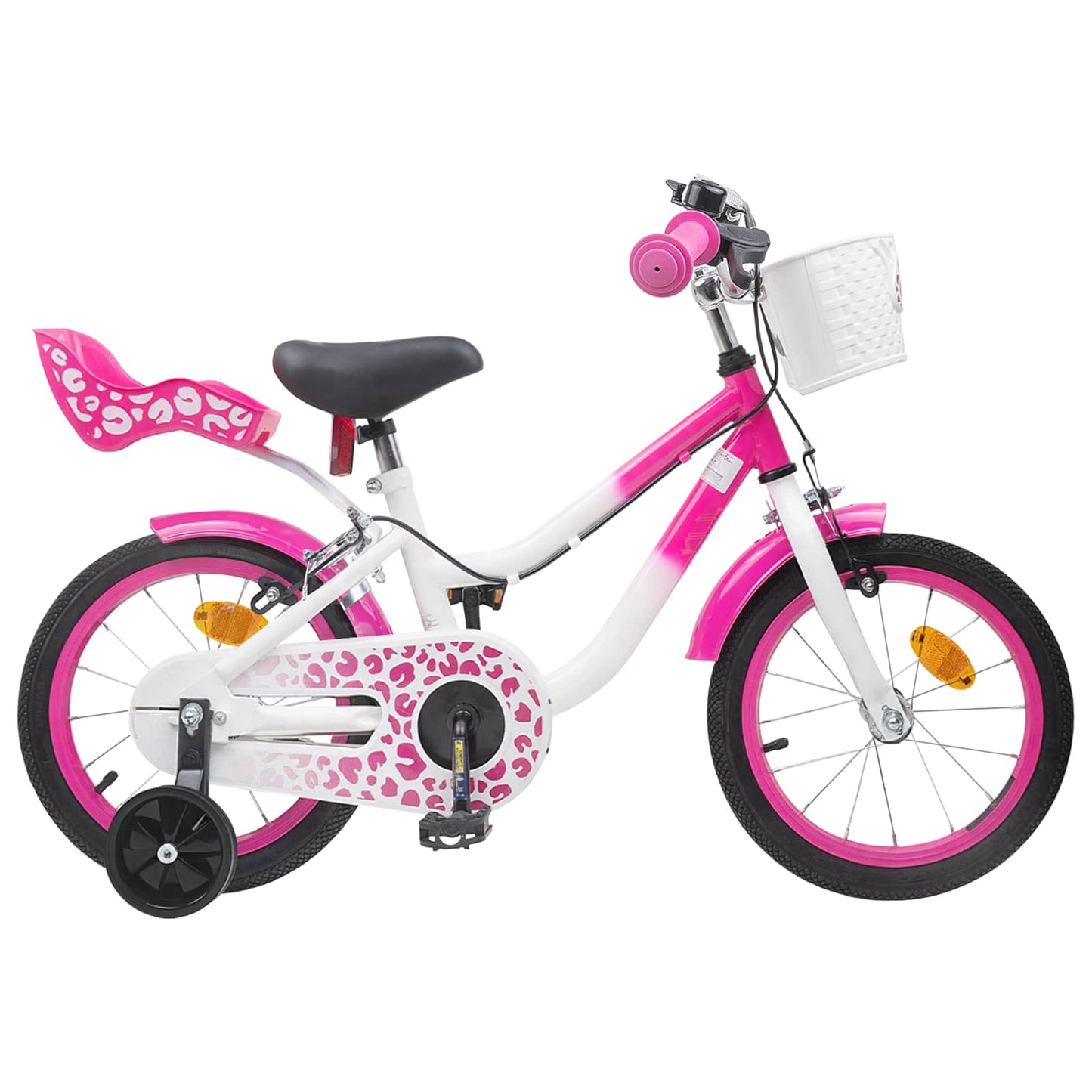 Kids Bike with Training Wheels 14 Inches for 3-5 Years Old Pink