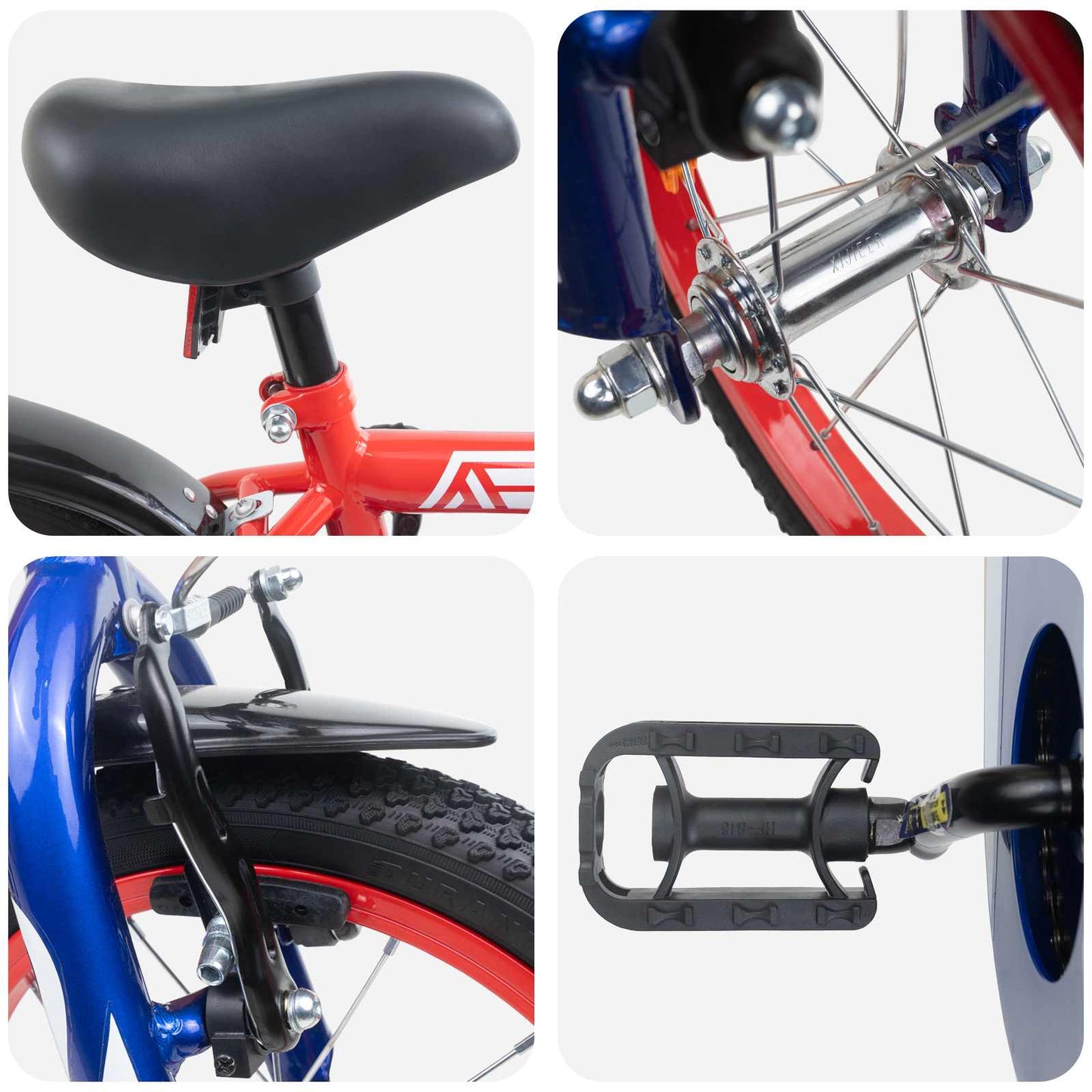 Kids Bike 12 Inches for 2-4 Years Old Red