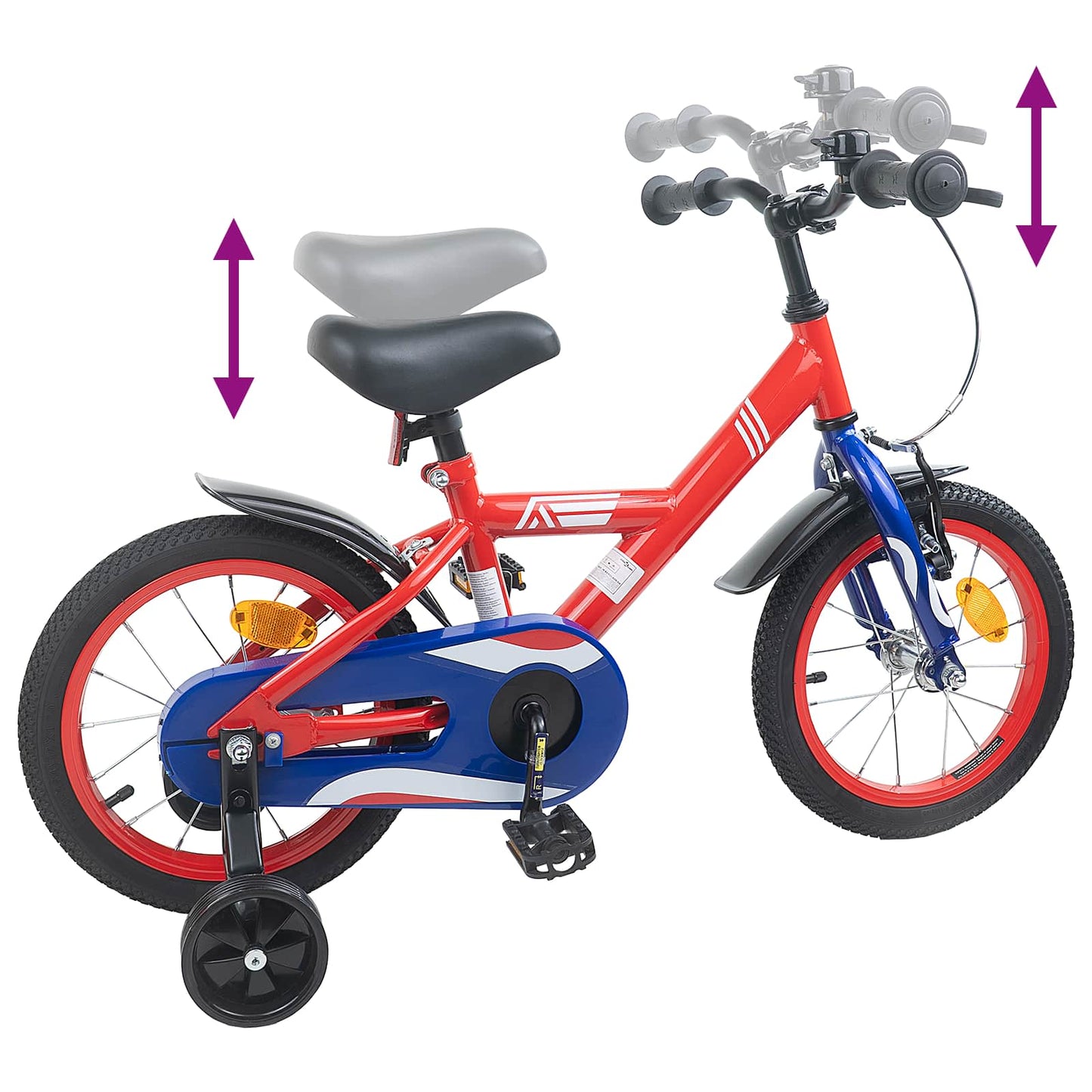 Kids Bike 12 Inches for 2-4 Years Old Red