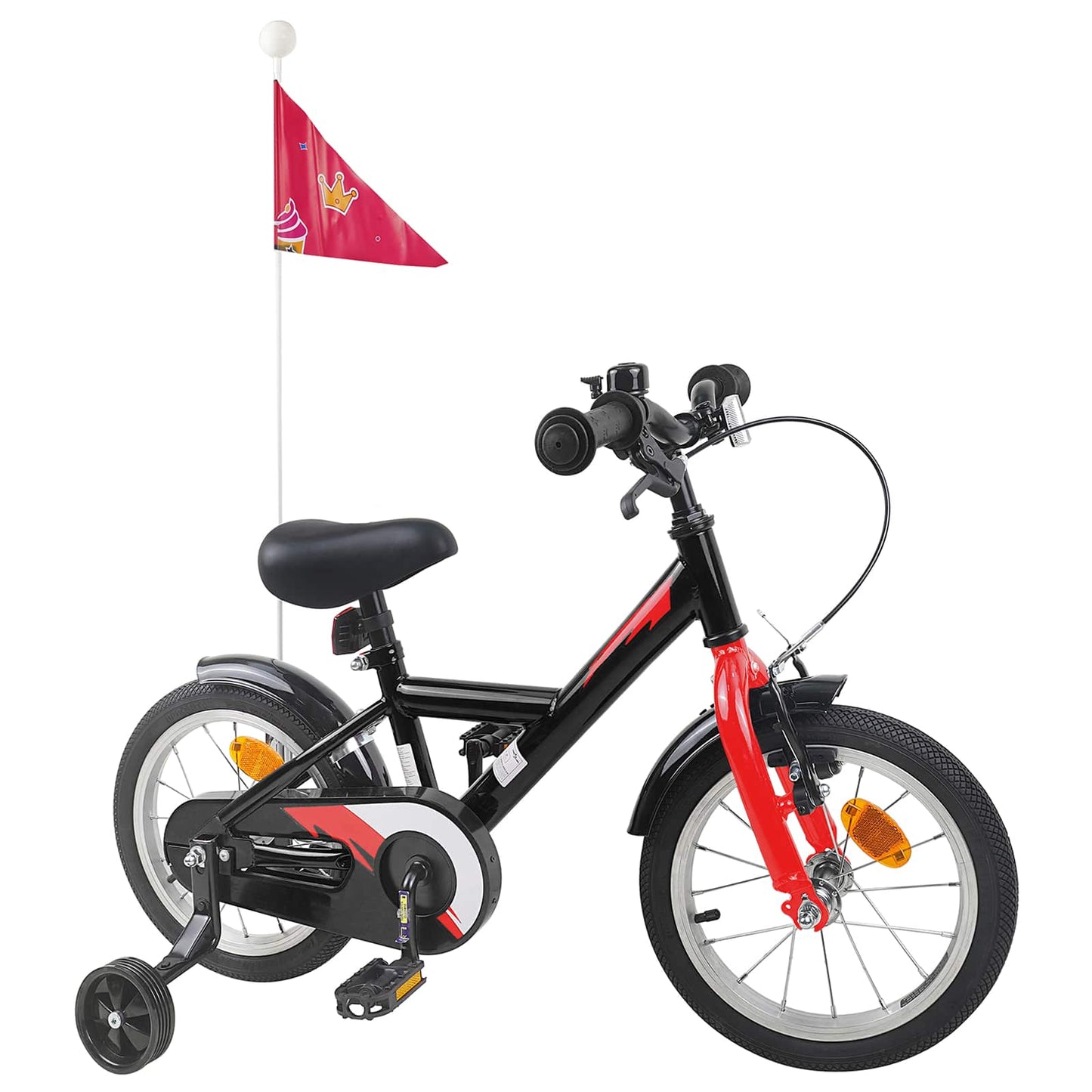 Kids Bike 12 Inches for 2-4 Years Old Black