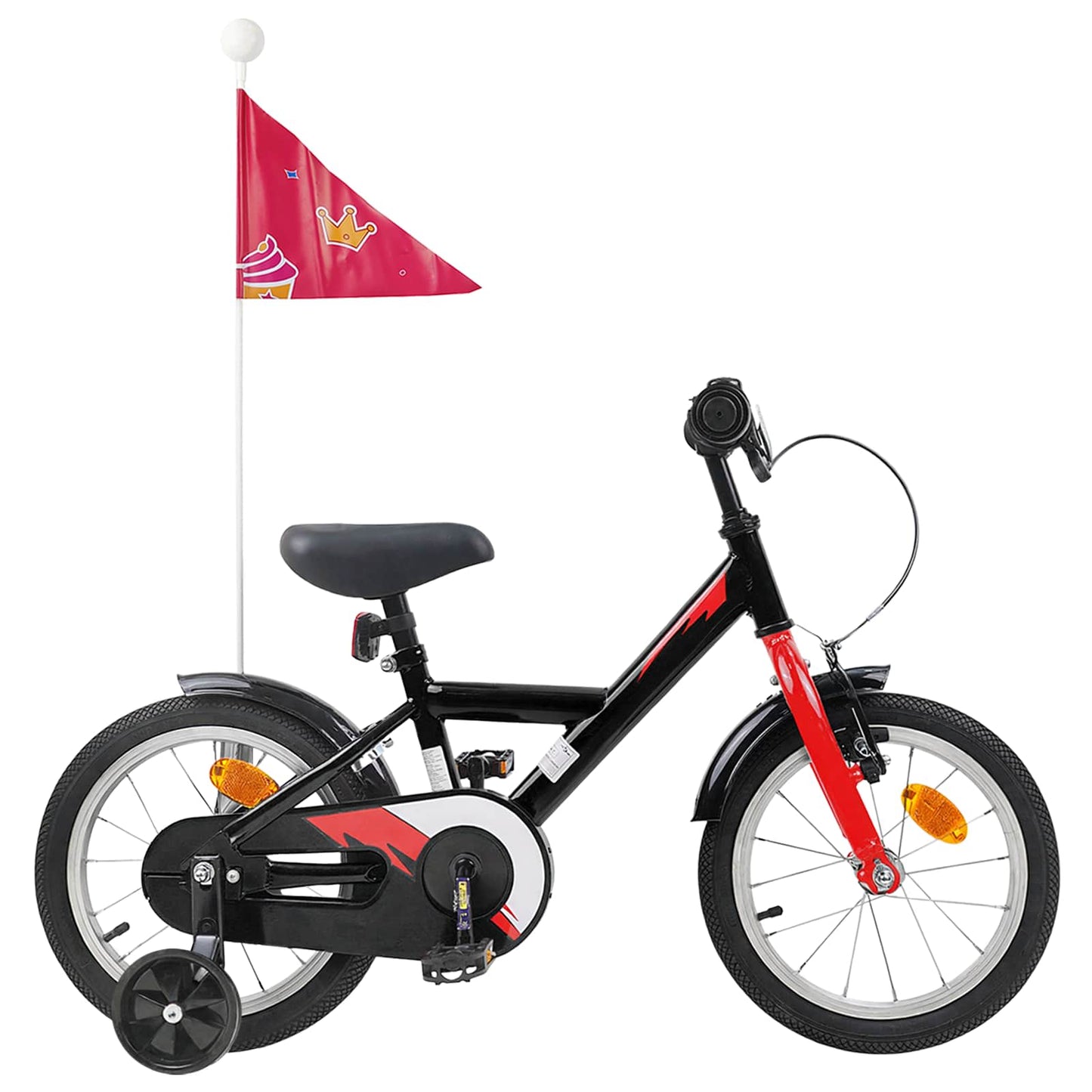 Kids Bike 12 Inches for 2-4 Years Old Black