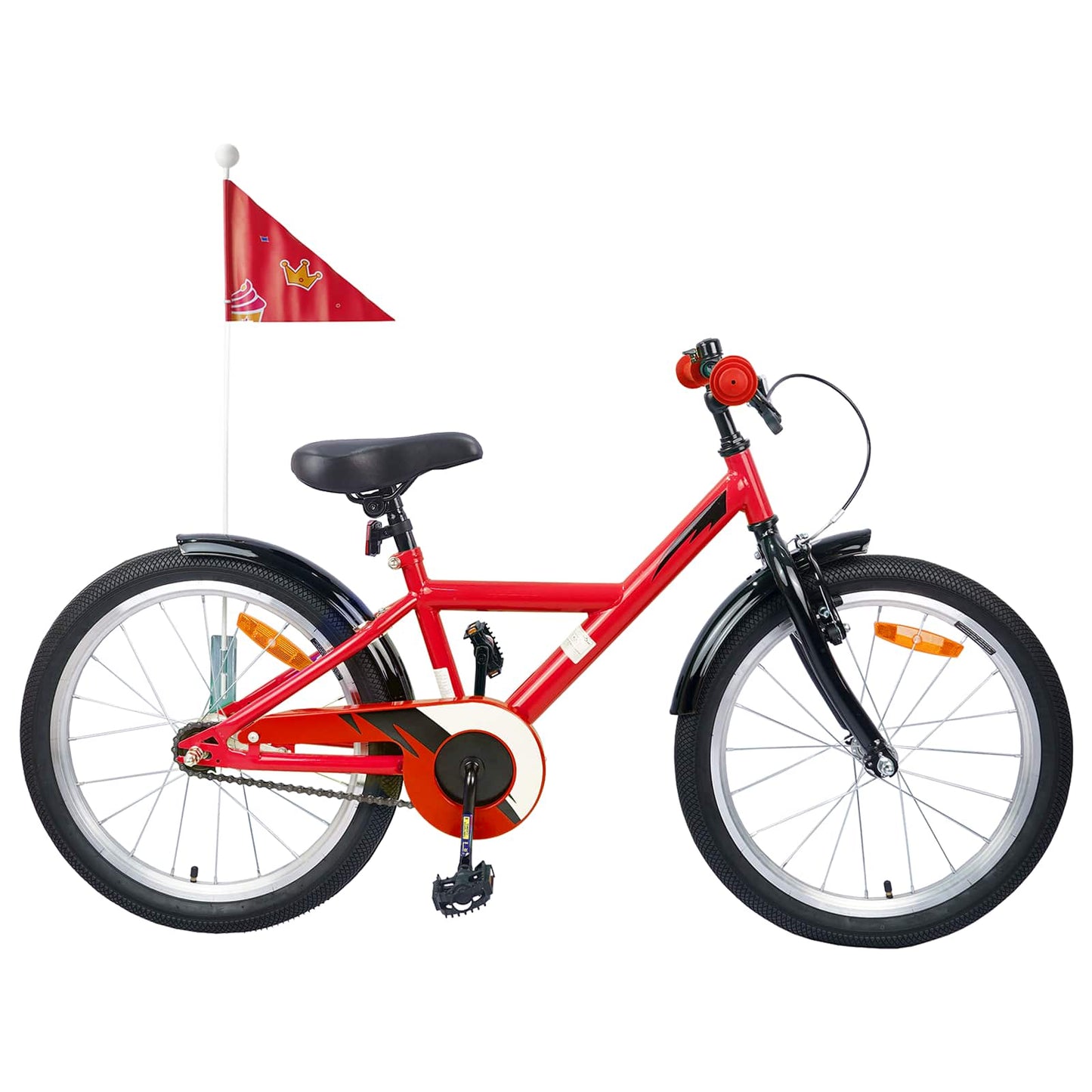 Kids Bike 18 Inches for 5-7 Years Old Red