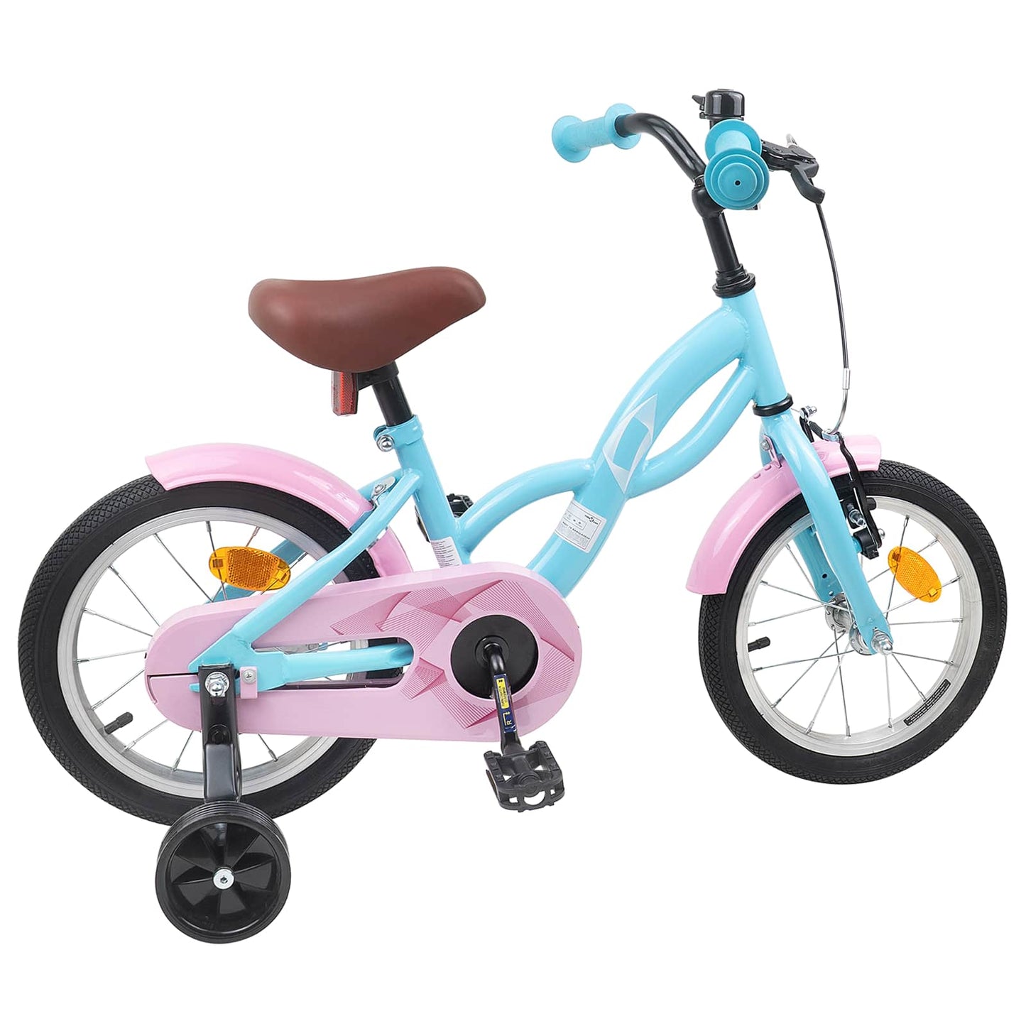 Kids Bike 14 Inches for 3-5 Years Old Light Blue