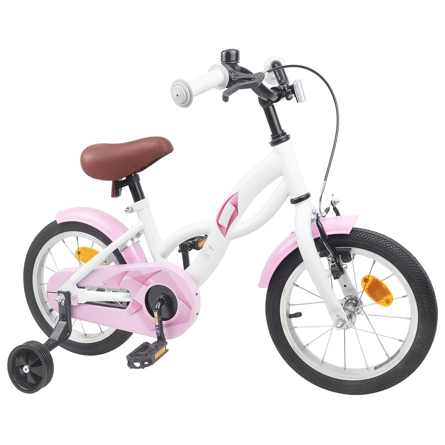 Kids Bike 14 Inches for 3-5 Years Old White