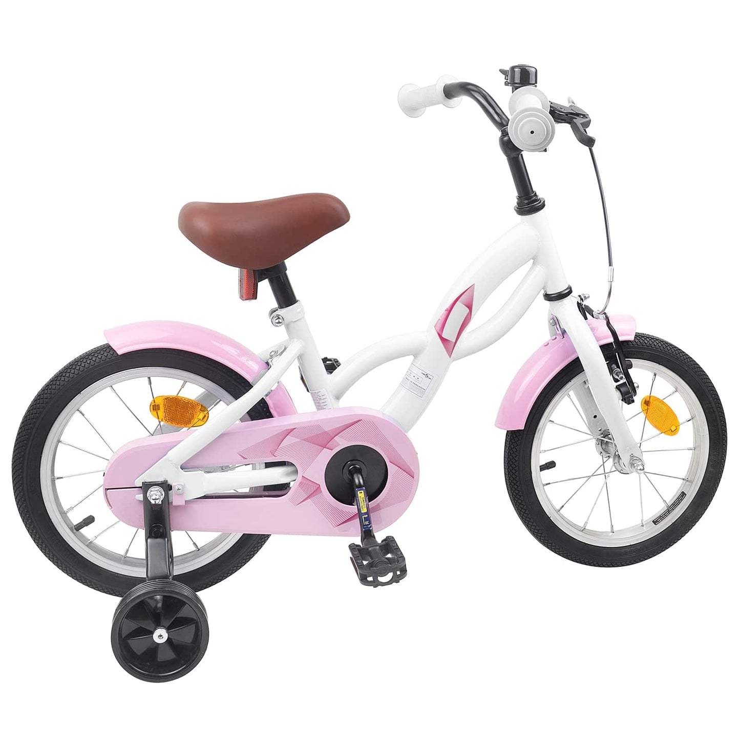 Kids Bike 14 Inches for 3-5 Years Old White