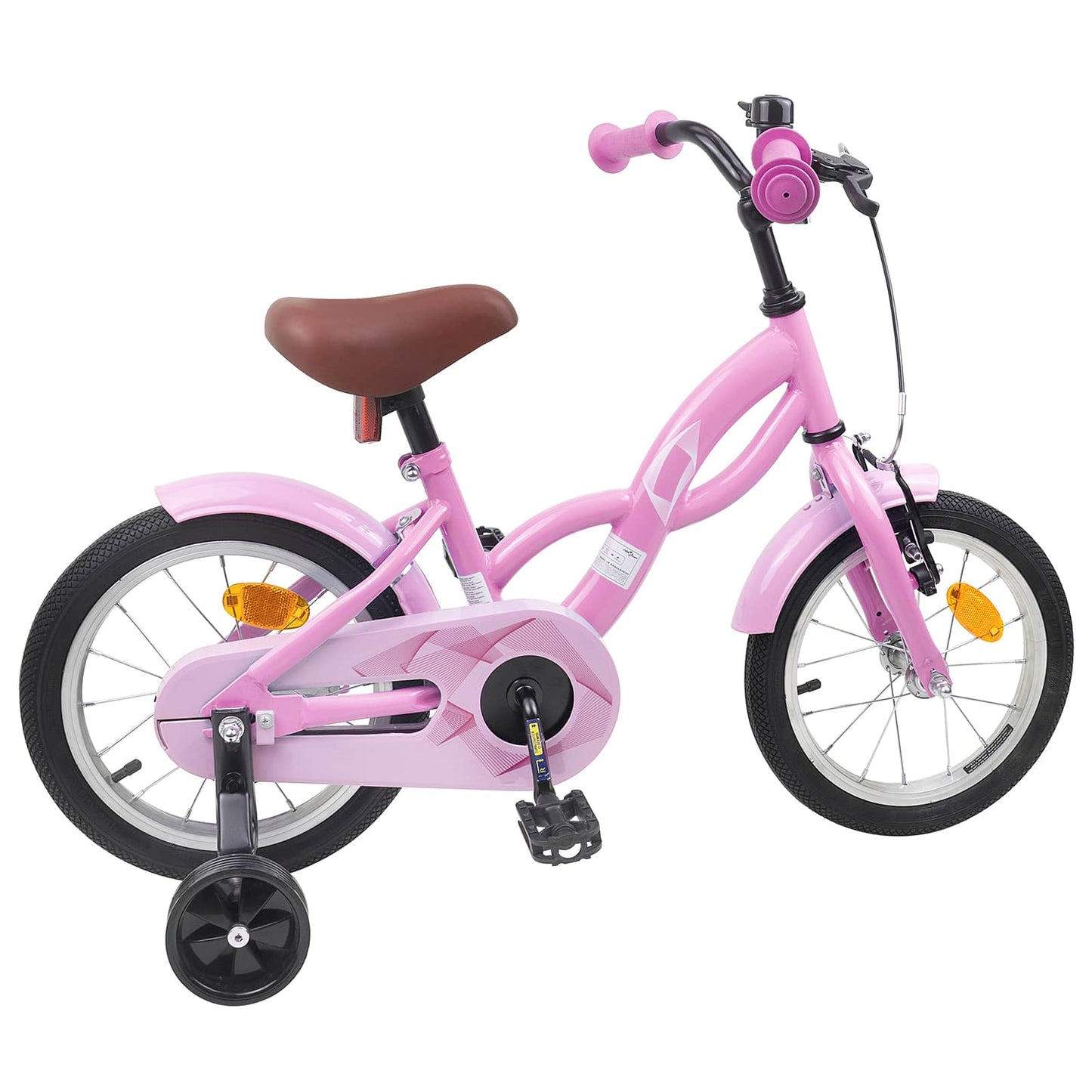 Kids Bike 12 Inches for 2-4 Years Old Light Pink