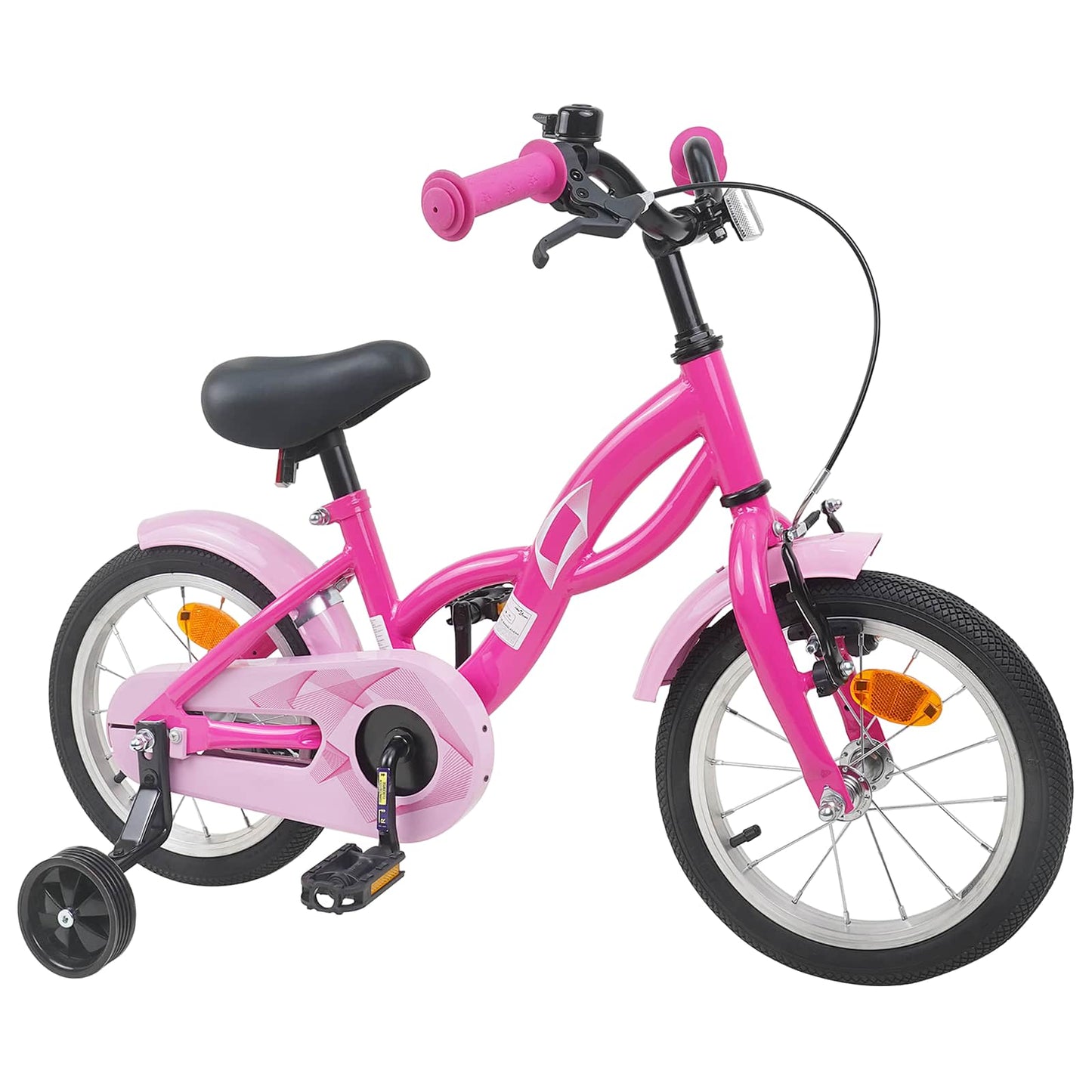 Kids Bike 12 Inches for 2-4 Years Old Dark Pink