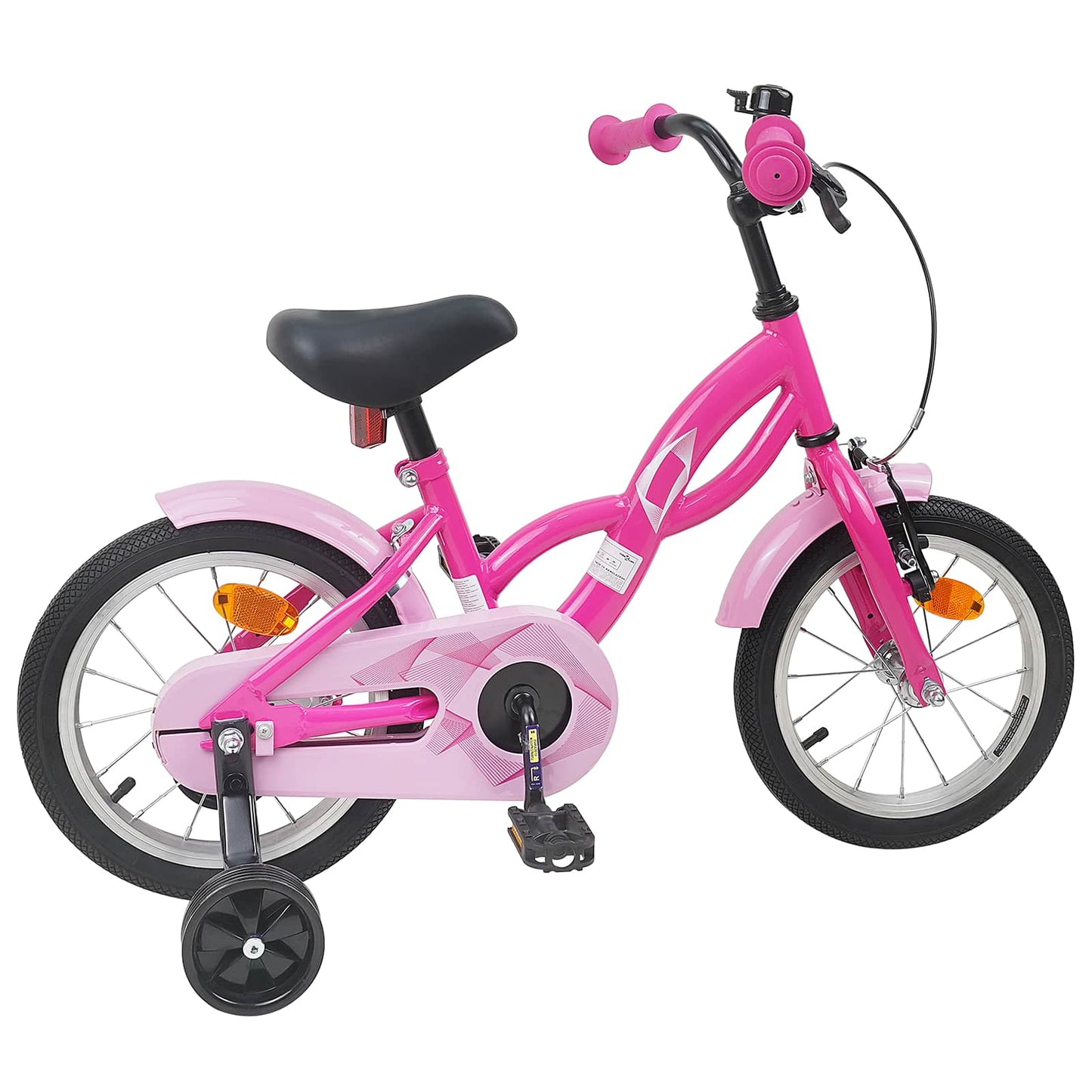 Kids Bike 12 Inches for 2-4 Years Old Dark Pink