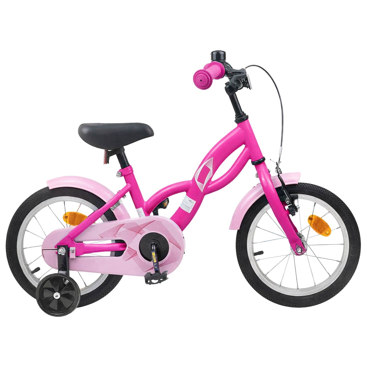 Kids Bike 12 Inches for 2-4 Years Old Dark Pink