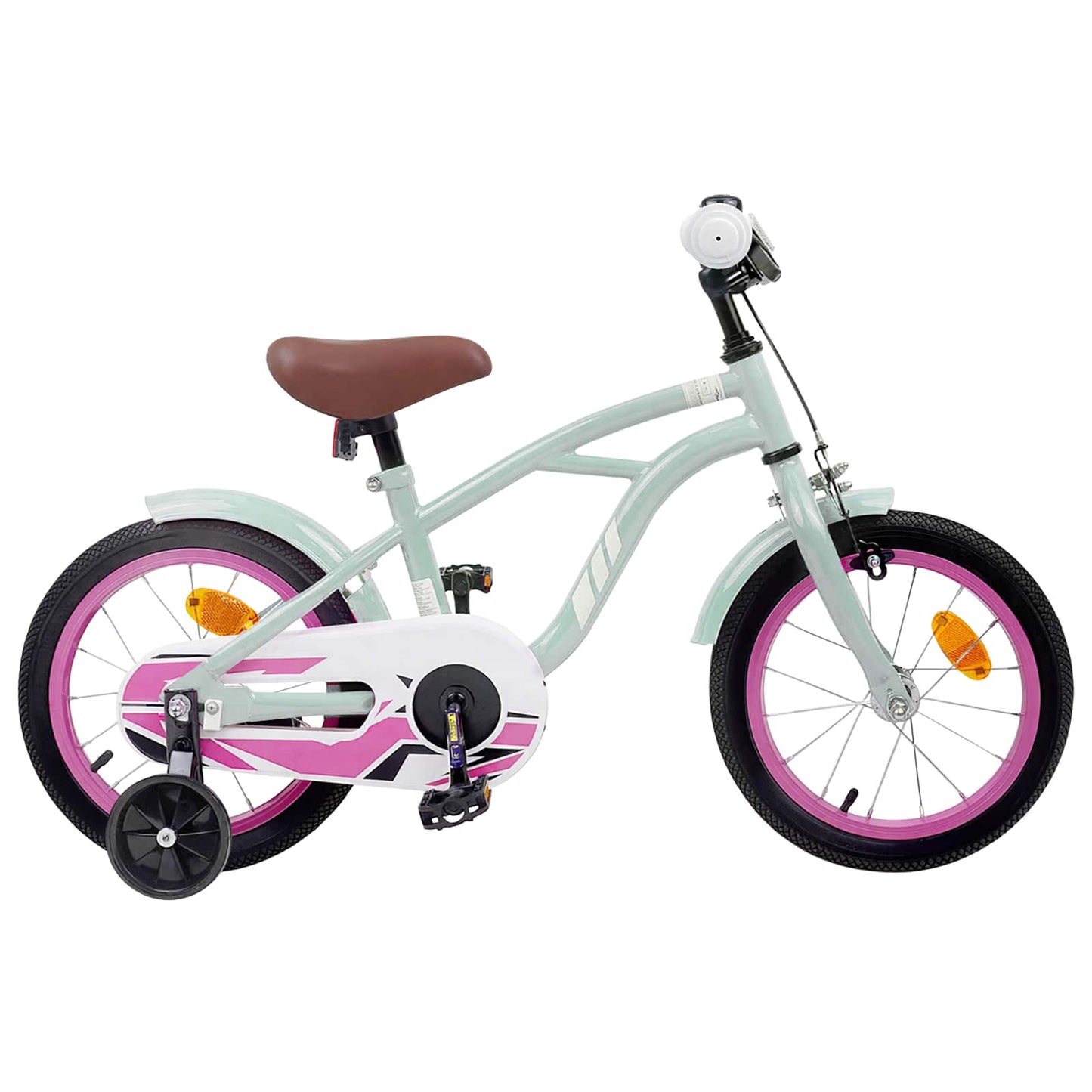Kids Bike 16 Inches for 4-6 Years Old Light Green