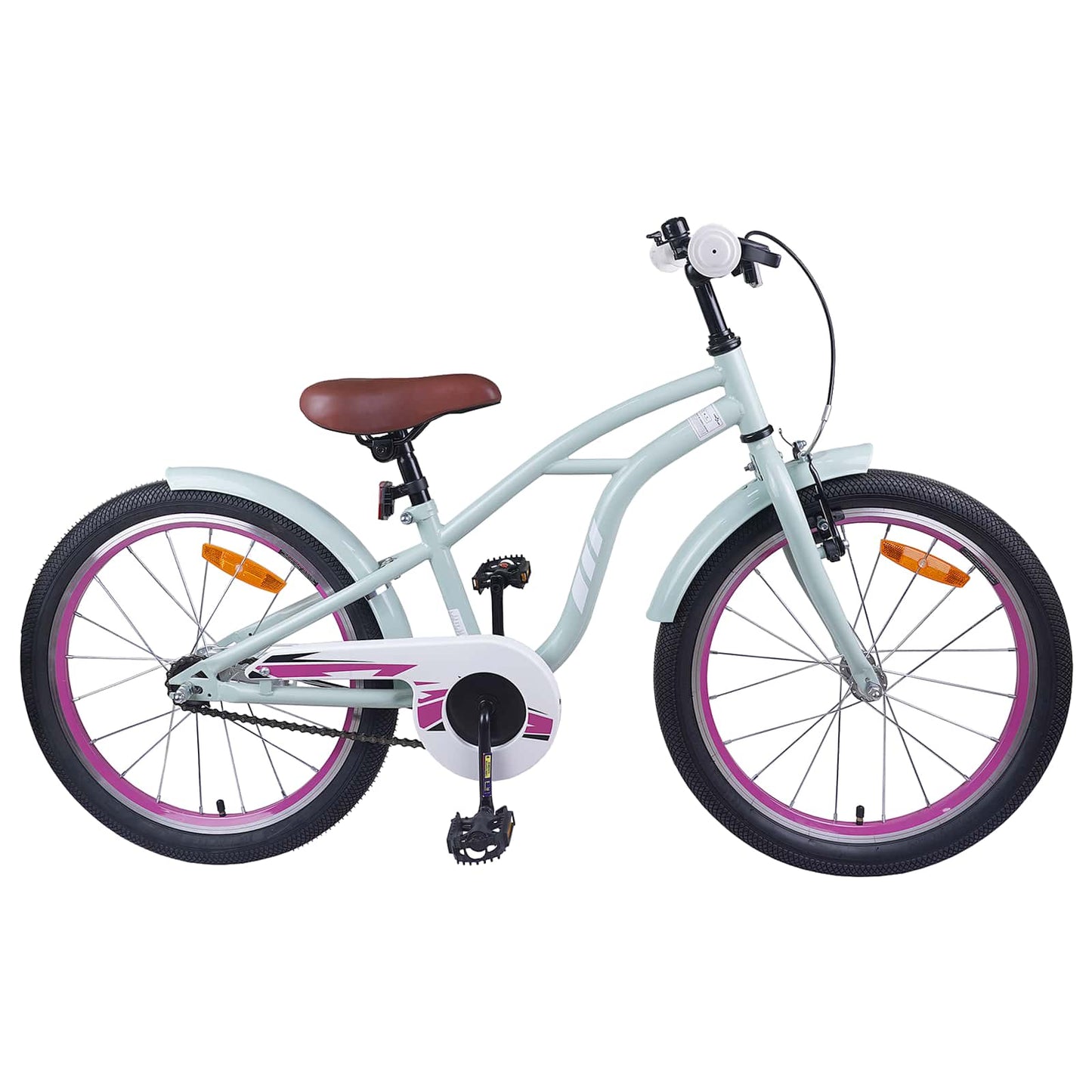 Kids Bike 18 Inches for 5-7 Years Old Light Green