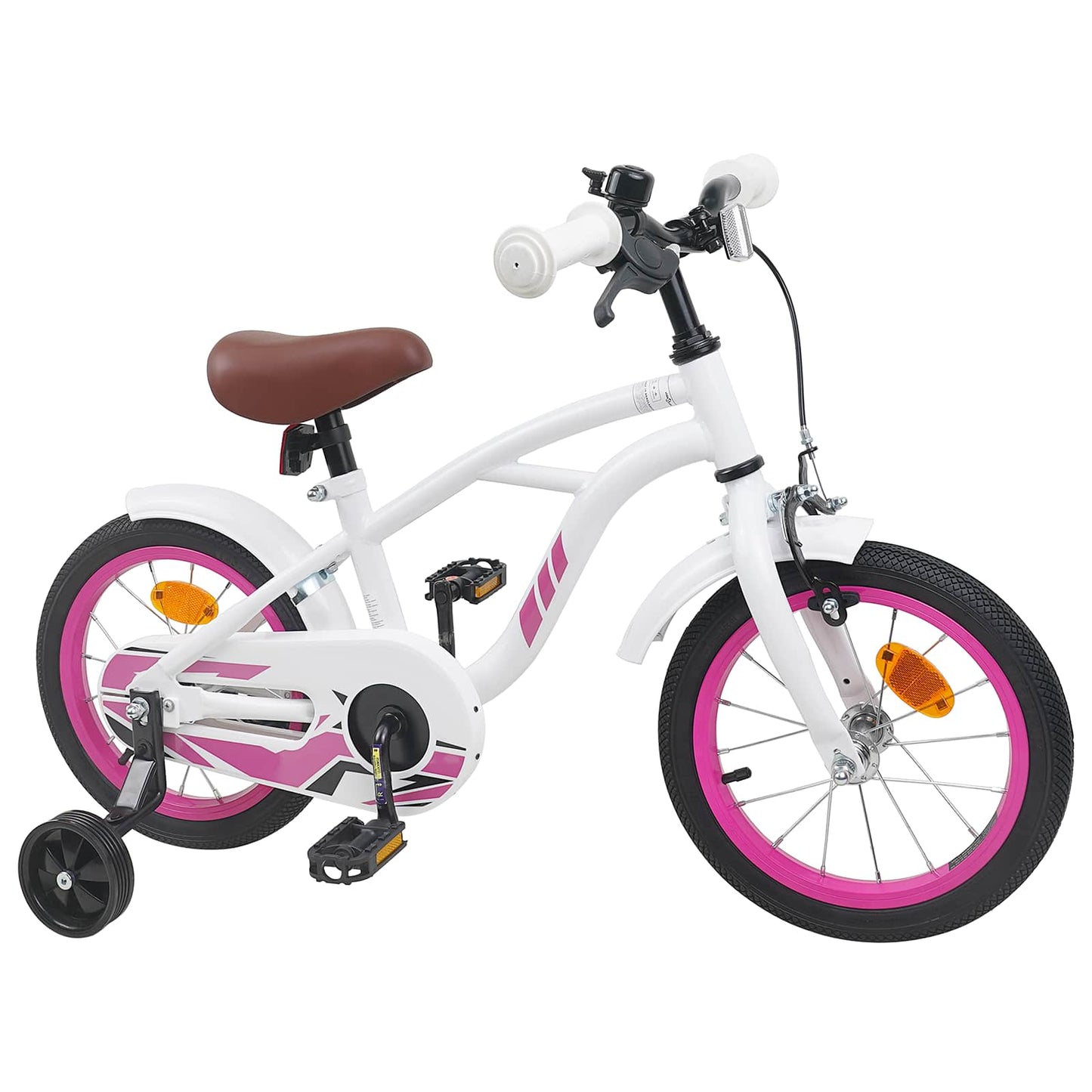 Kids Bike 14 Inches for 3-5 Years Old White
