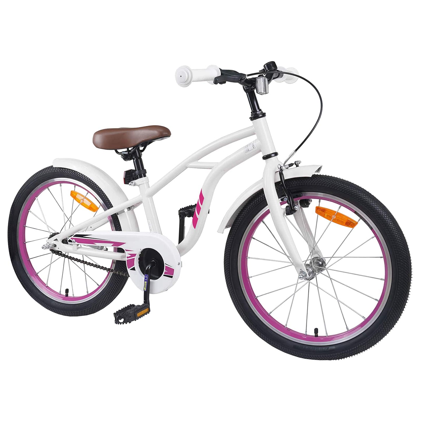 Kids Bike 20 Inches for 6-11 Years Old White