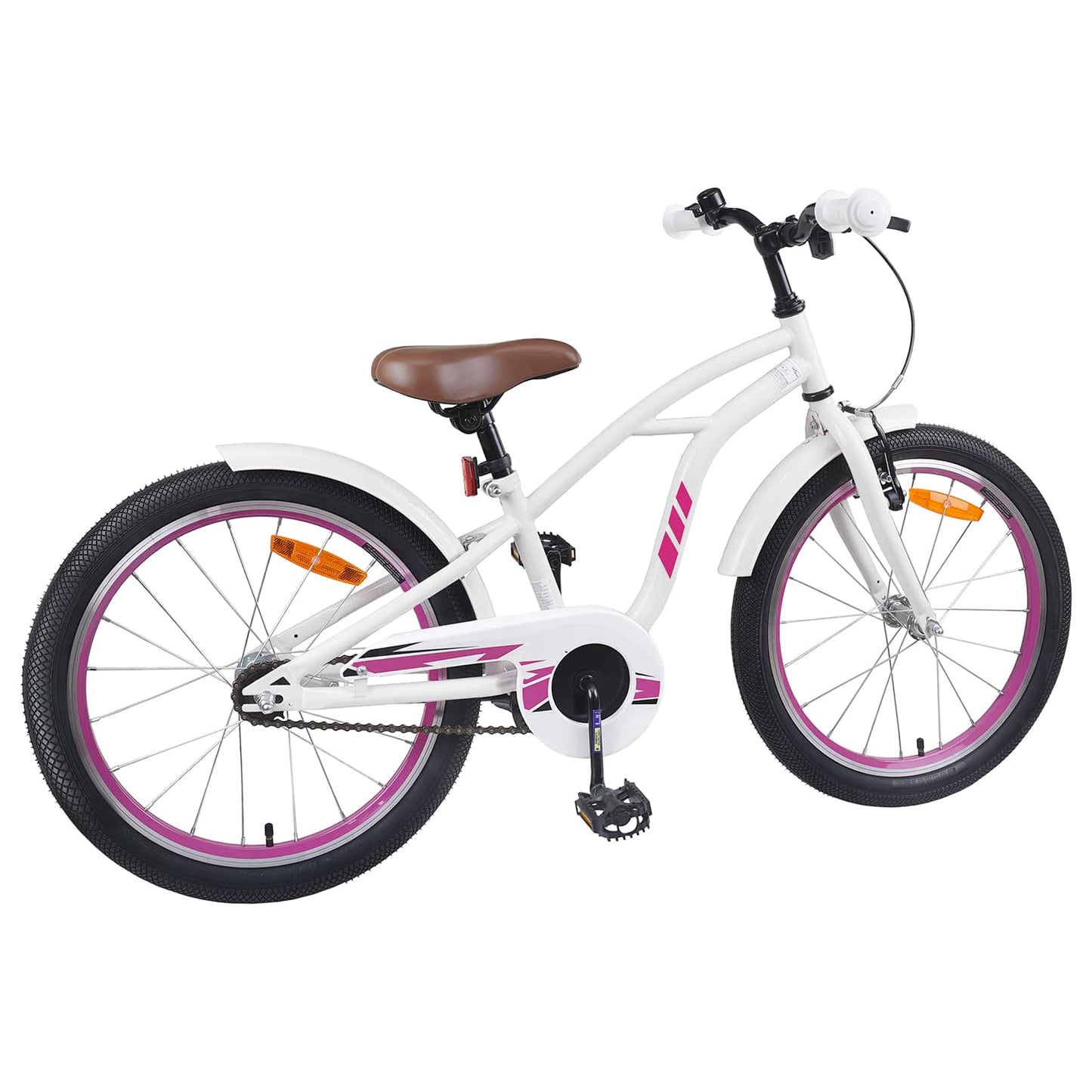 Kids Bike 20 Inches for 6-11 Years Old White