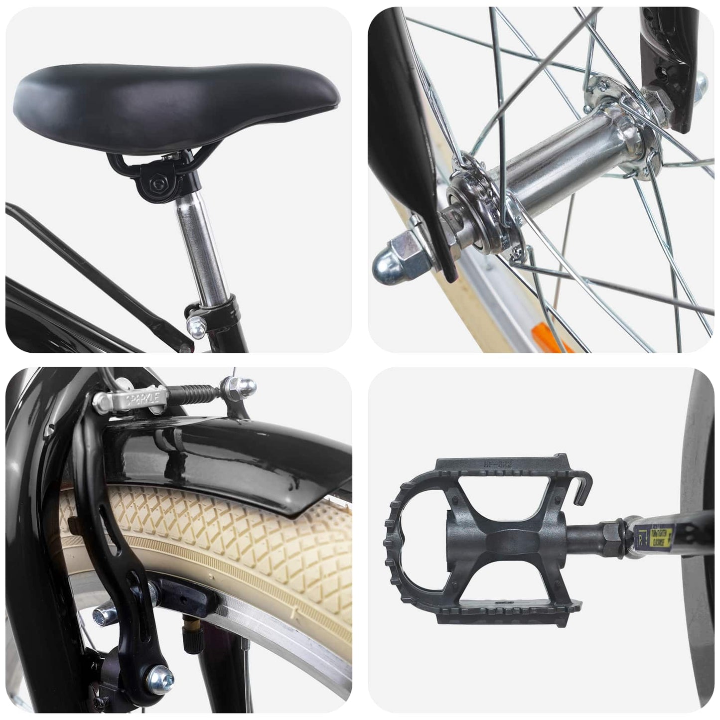 Kids Bike 20'' for 6-11 Years Old Black