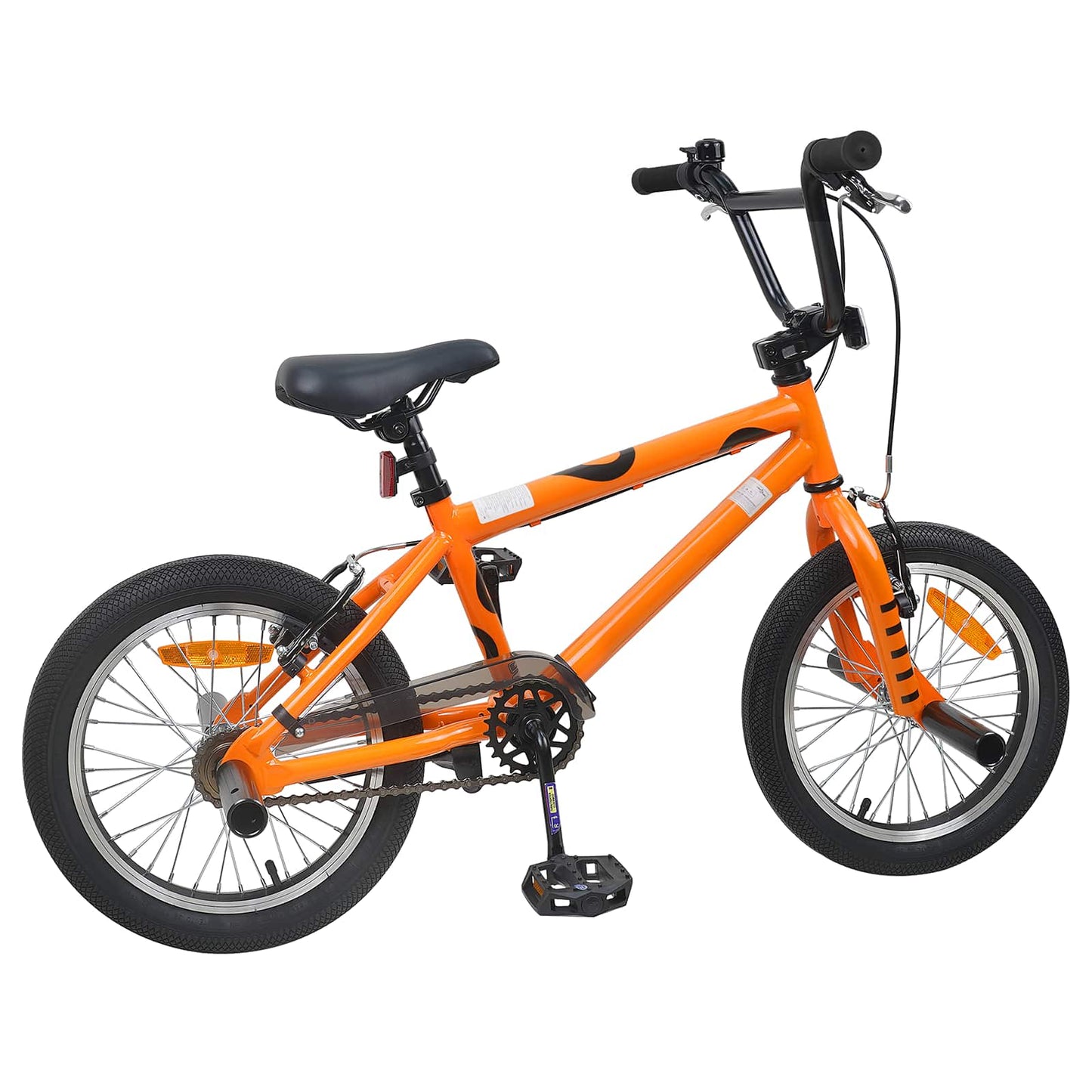 BMX Bike 16 Inches for 5-8 Years Old Orange