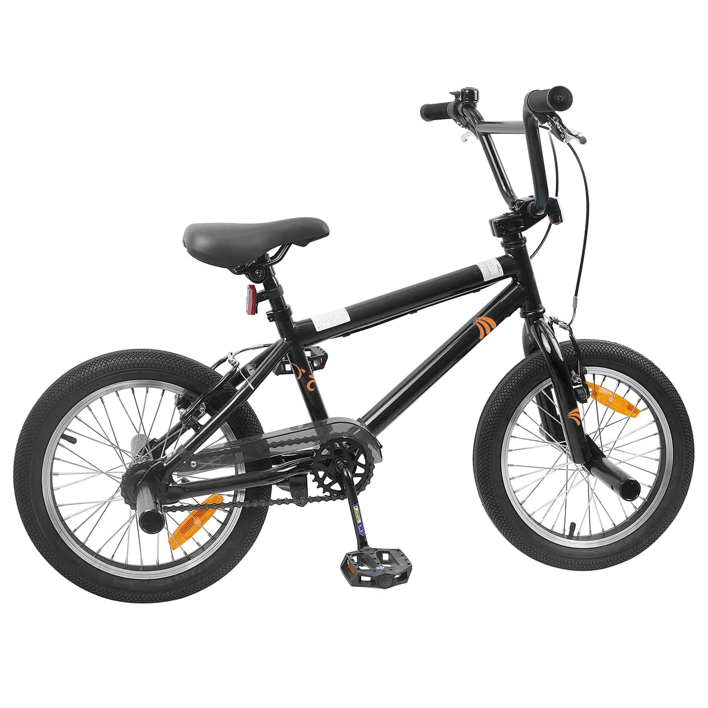 BMX Bike 18 Inches for 7-10 Years Old Black