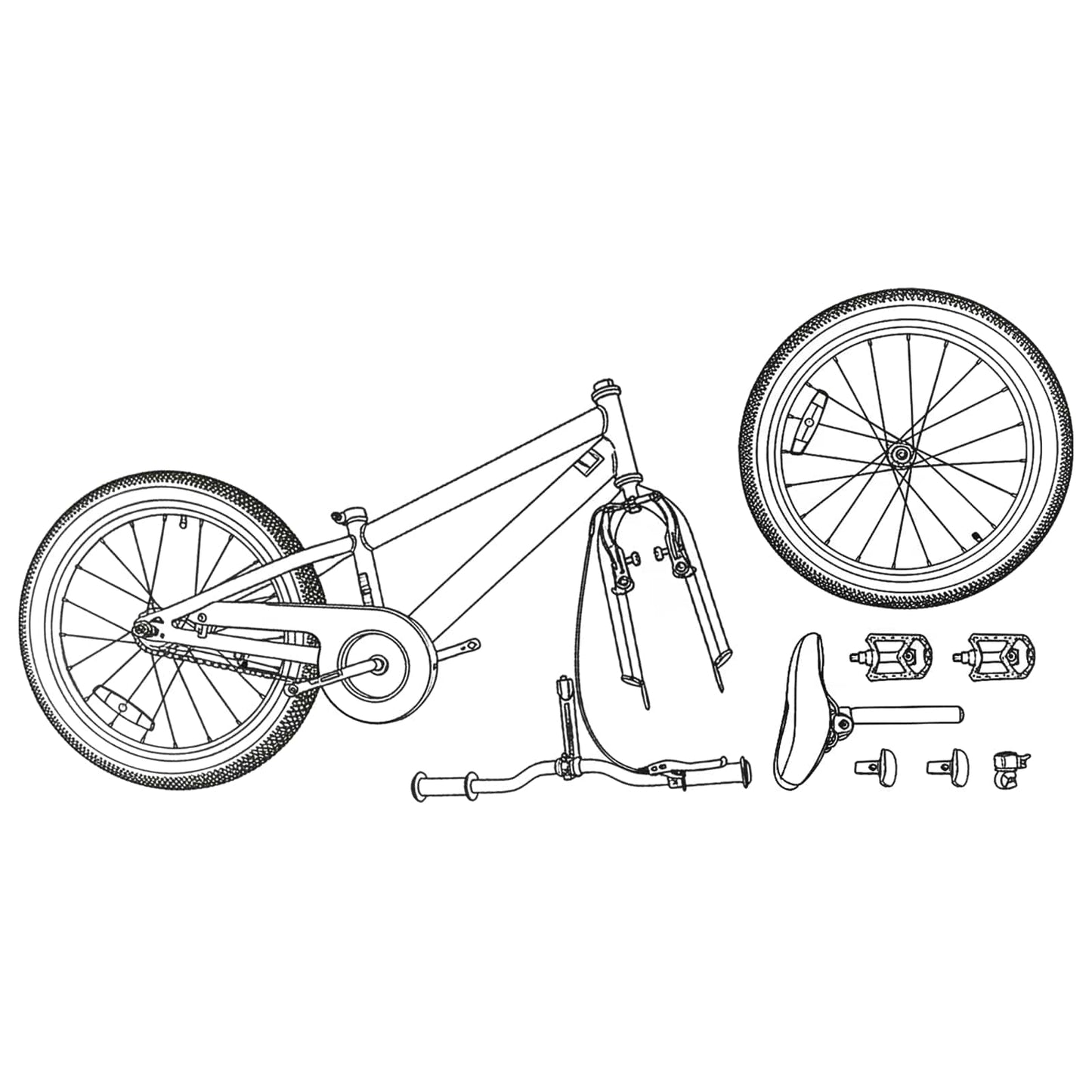 Mountain Bike 20'' 6-Speed for 5-8 Years Old White