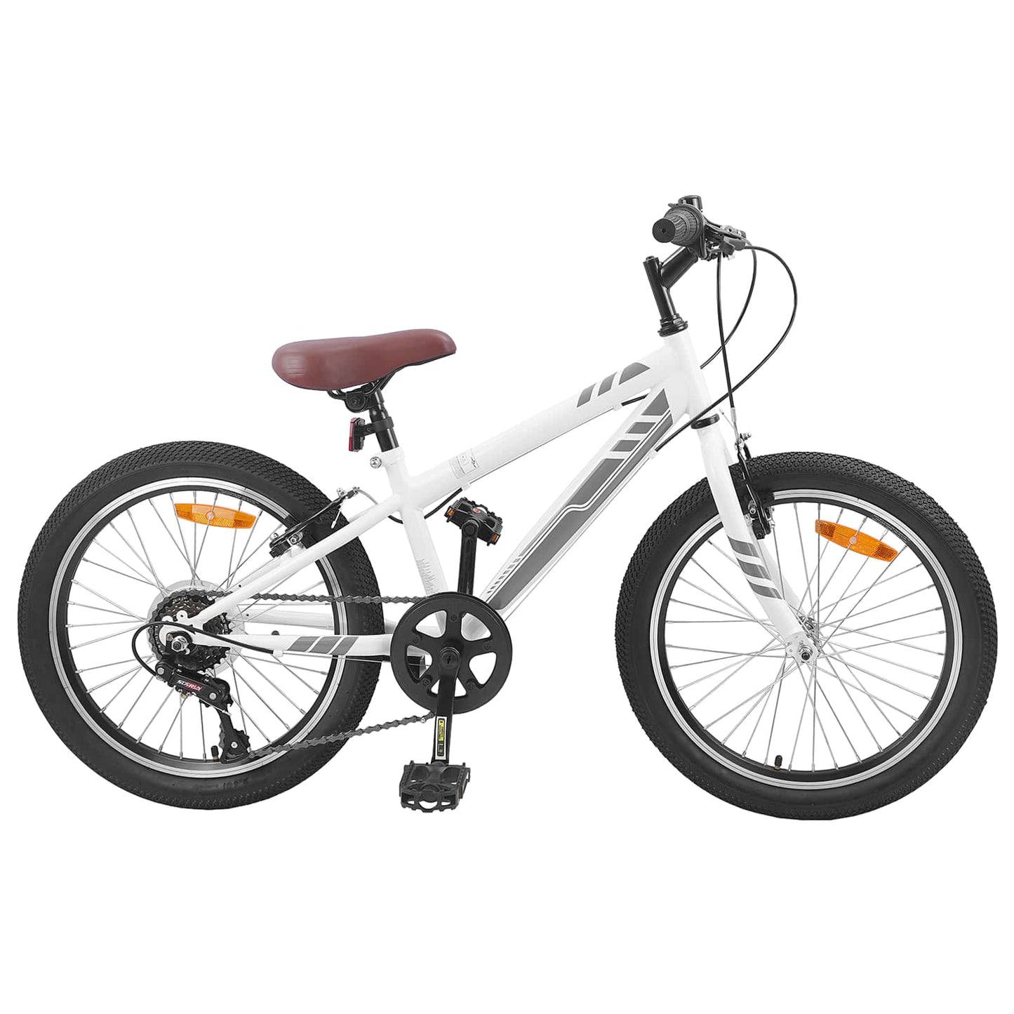 Mountain Bike 20'' 6-Speed for 5-8 Years Old White
