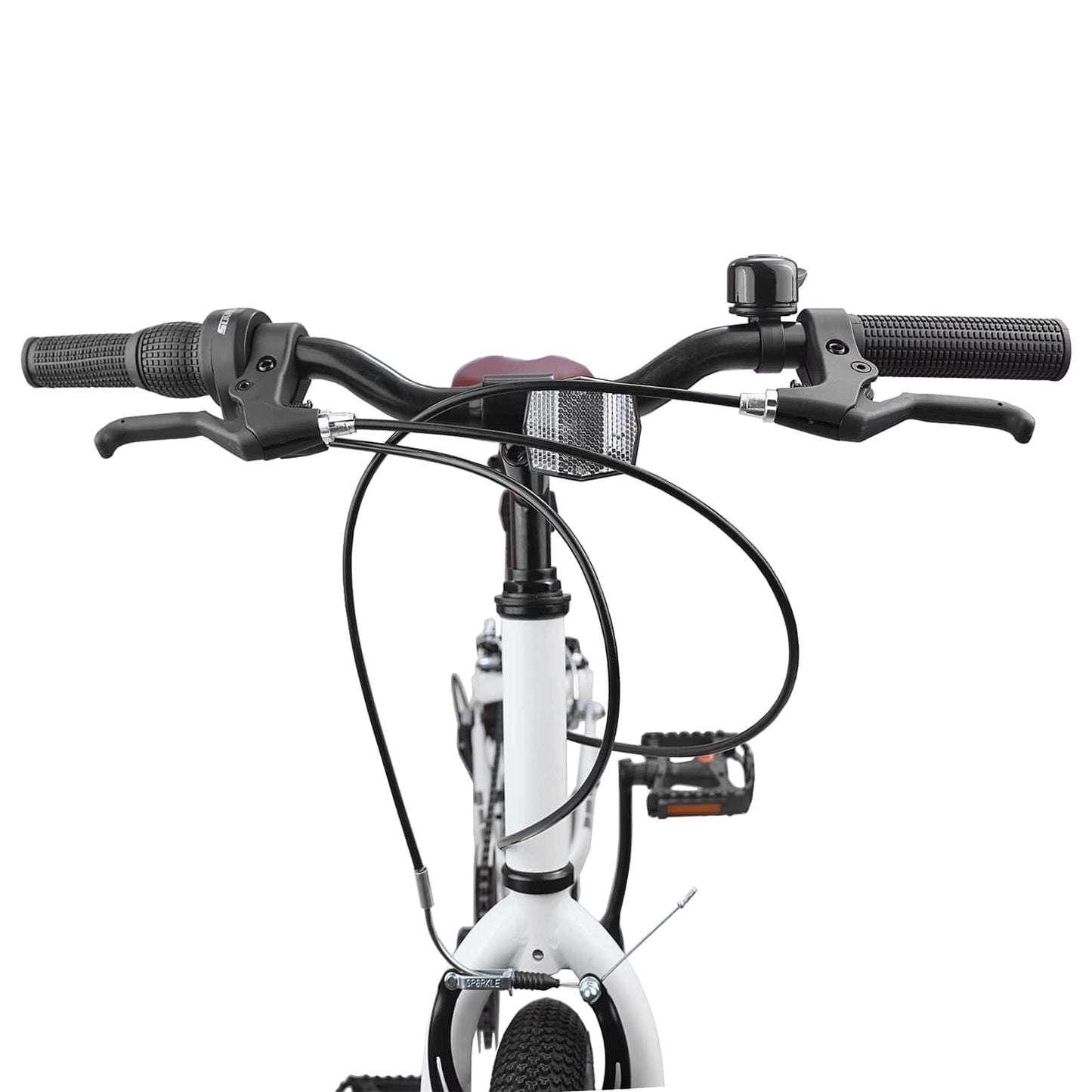 Mountain Bike 24'' 6-Speed for 8-12 Years Old White