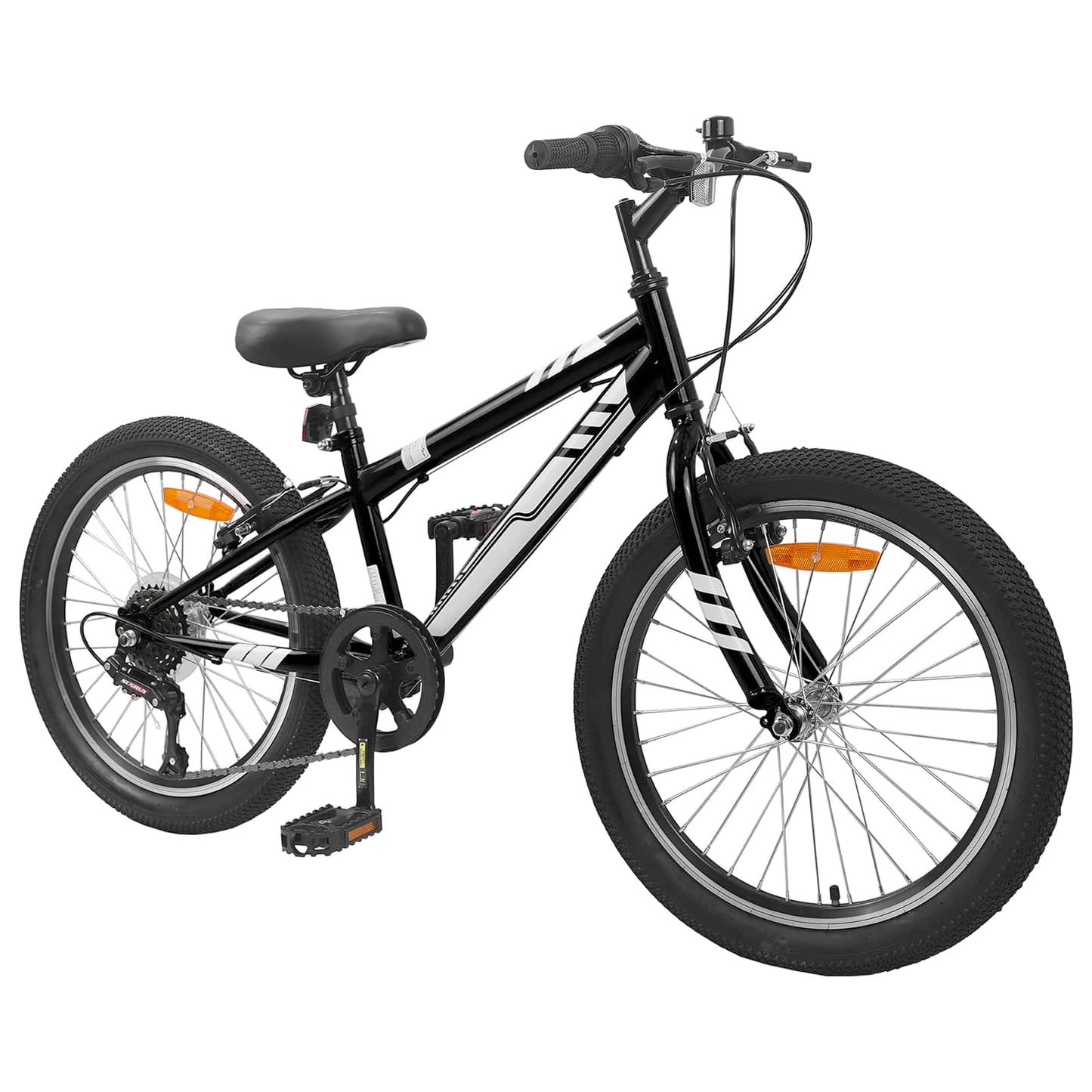 Mountain Bike 20'' 6-Speed for 5-8 Years Old Black