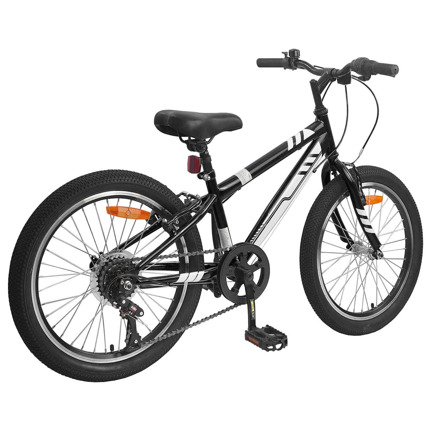 Mountain Bike 20'' 6-Speed for 5-8 Years Old Black
