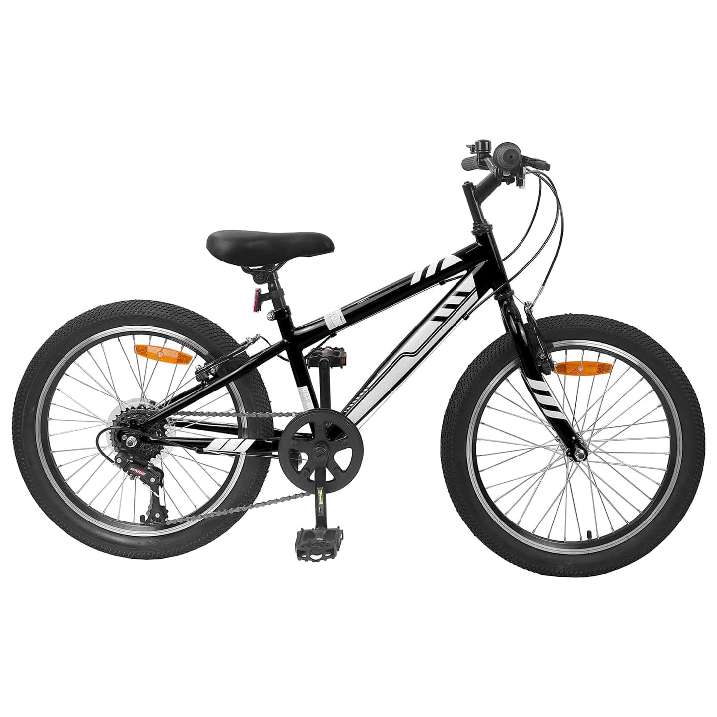 Mountain Bike 20'' 6-Speed for 5-8 Years Old Black