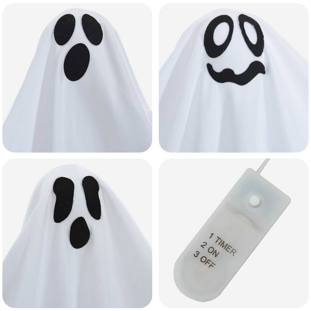 Halloween Hanging Ghost 3 pcs White 52 x 62 cm Polyester